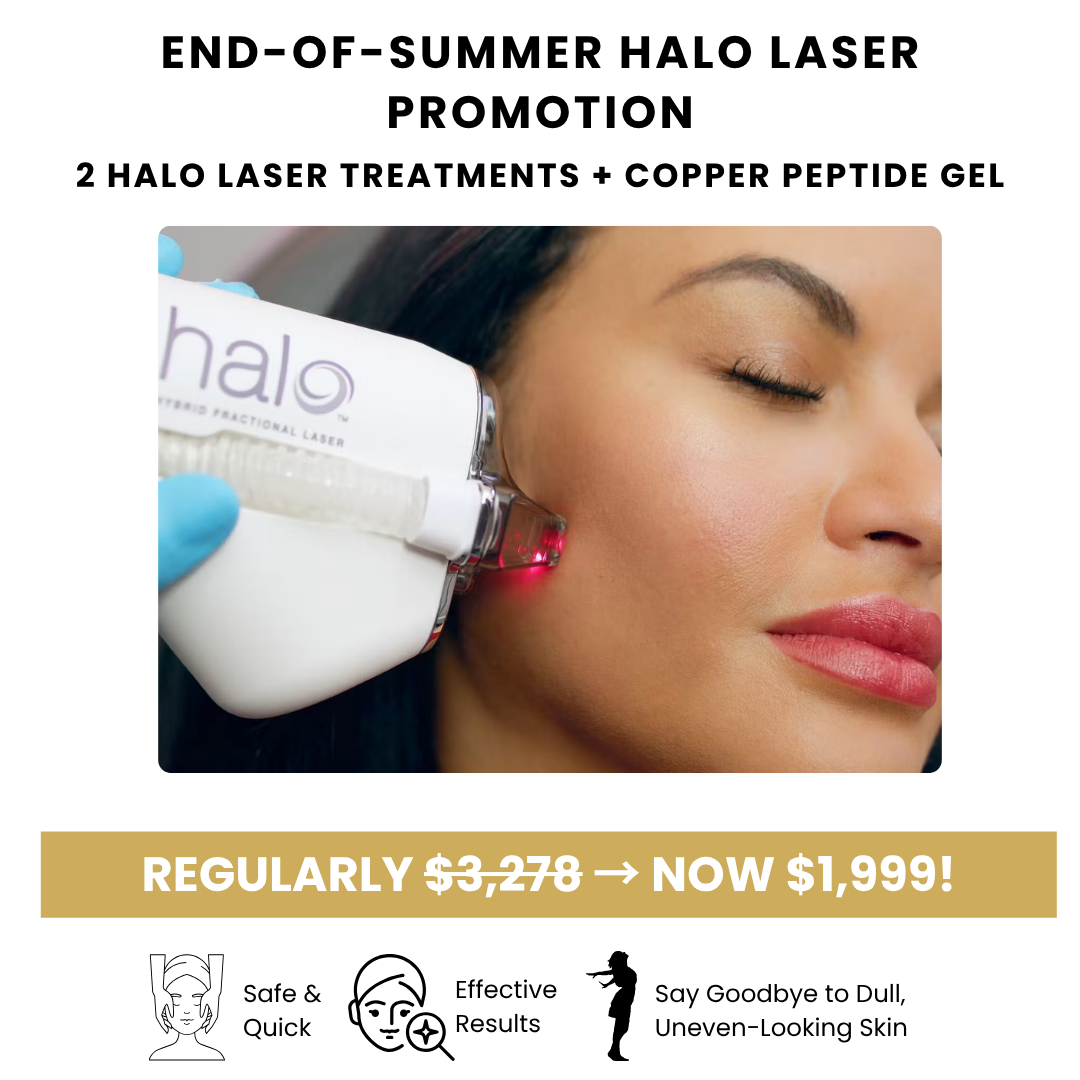 Glow By Laser Facebook ad: End of Summer Halo Skin Revival
