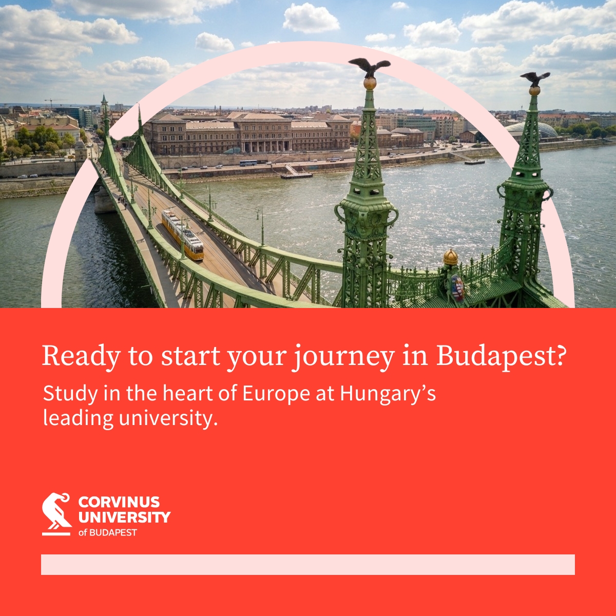 Budapesti Corvinus Egyetem Facebook ad: Discover Corvinus University in the heart of Europe