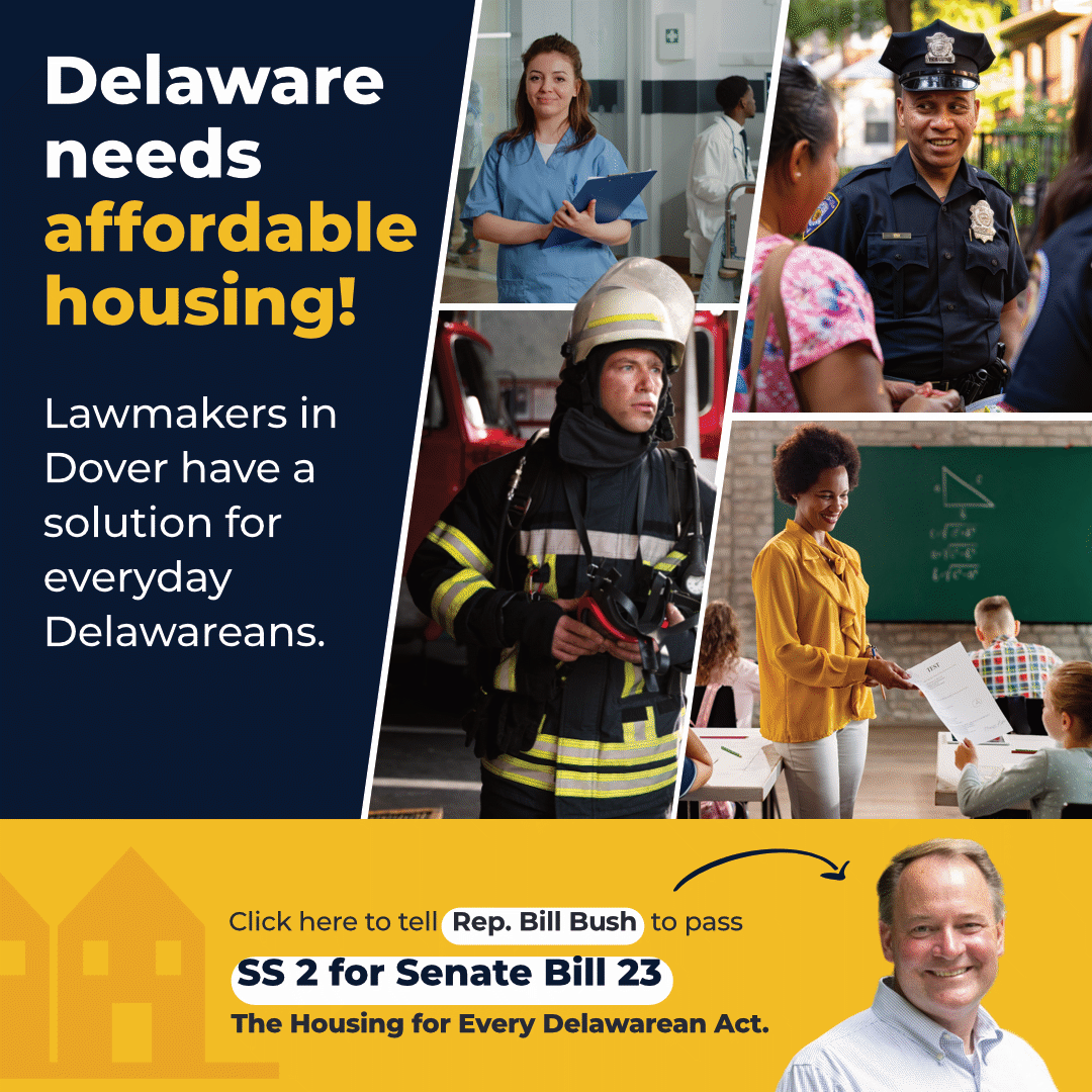 Home Builders Association of Delaware Facebook ad: Affordable Housing Delaware