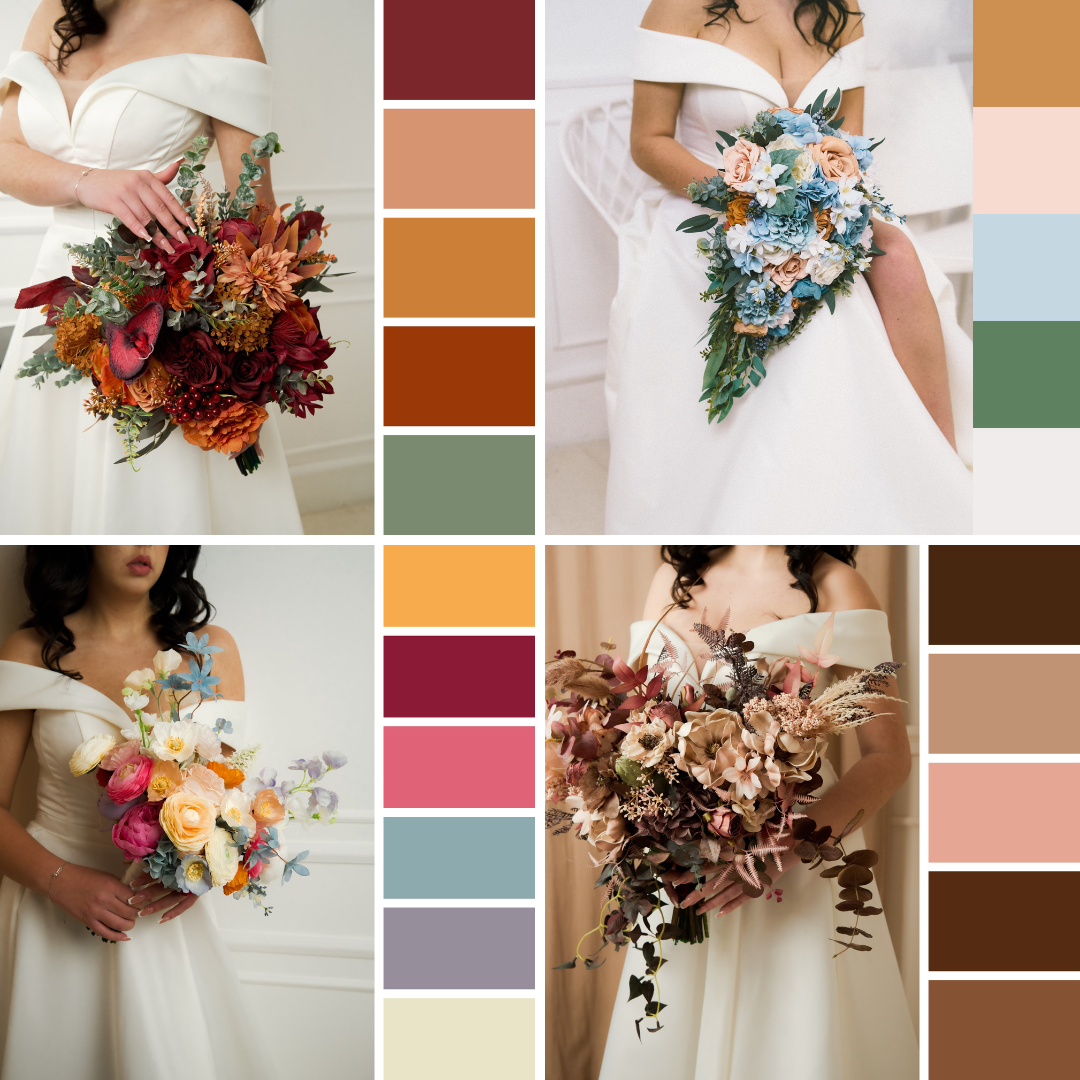Kochetova flowers Facebook ad: Find your perfect wedding color palette.