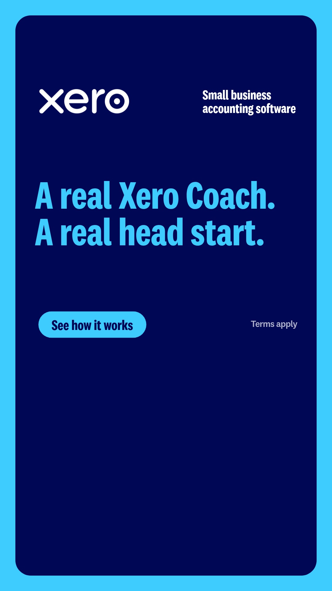 Xero Facebook ad