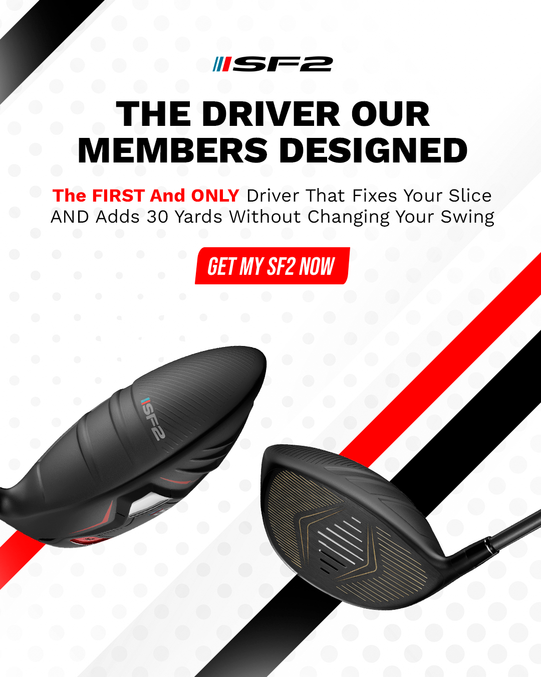 Performance Golf Facebook ad