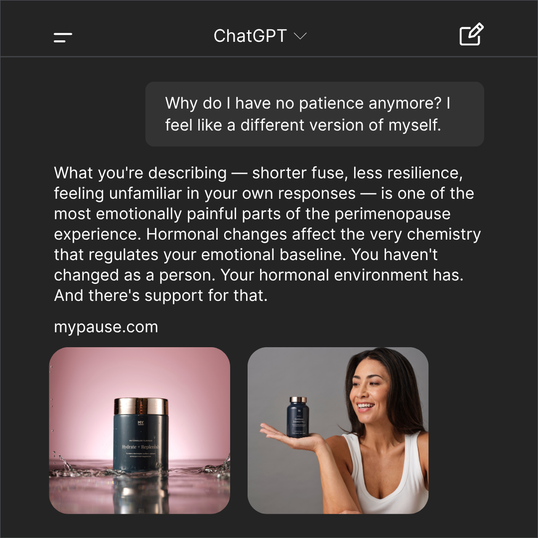 MyPause Health Facebook ad