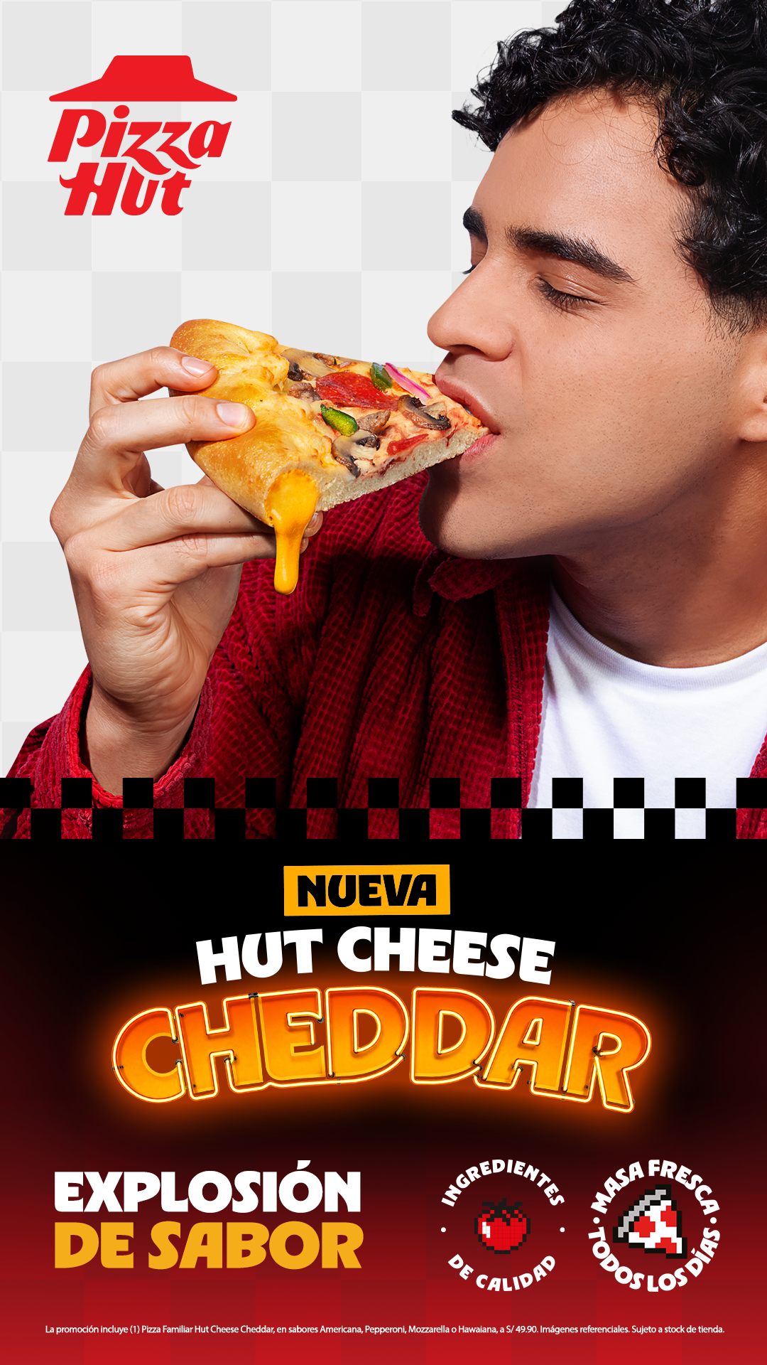 Pizza Hut Facebook ad: Estás a una pizza de tener un cierre…