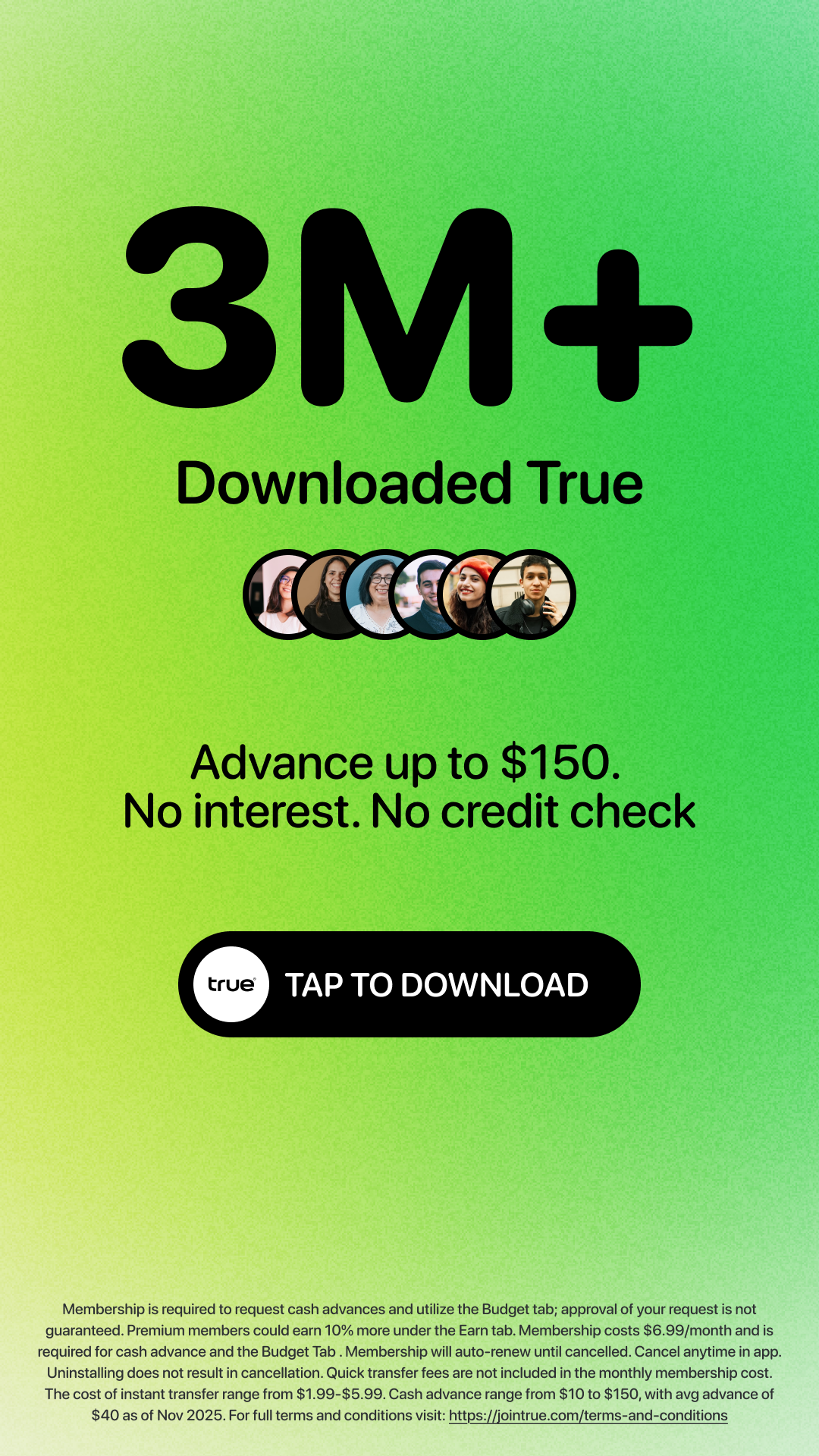 True Finance  Facebook ad