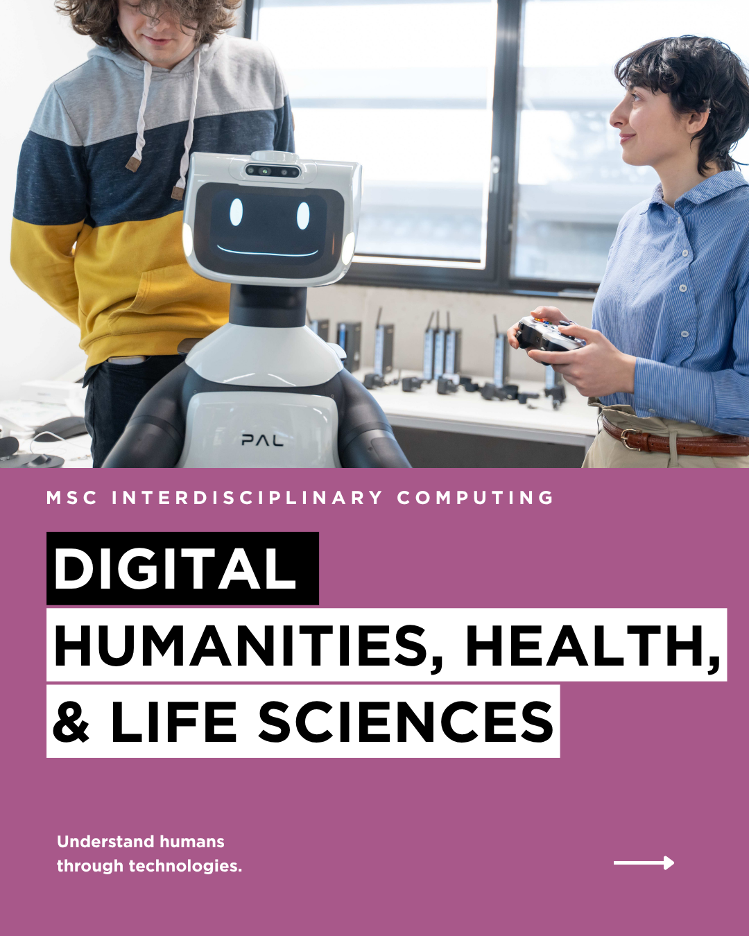 Interdisciplinary Transformation University Facebook ad: Turn data into human impact.