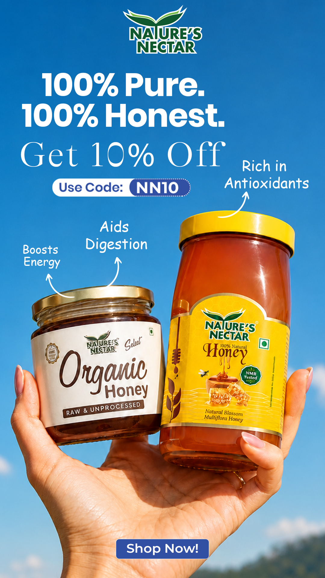 Nature's Nectar Facebook ad