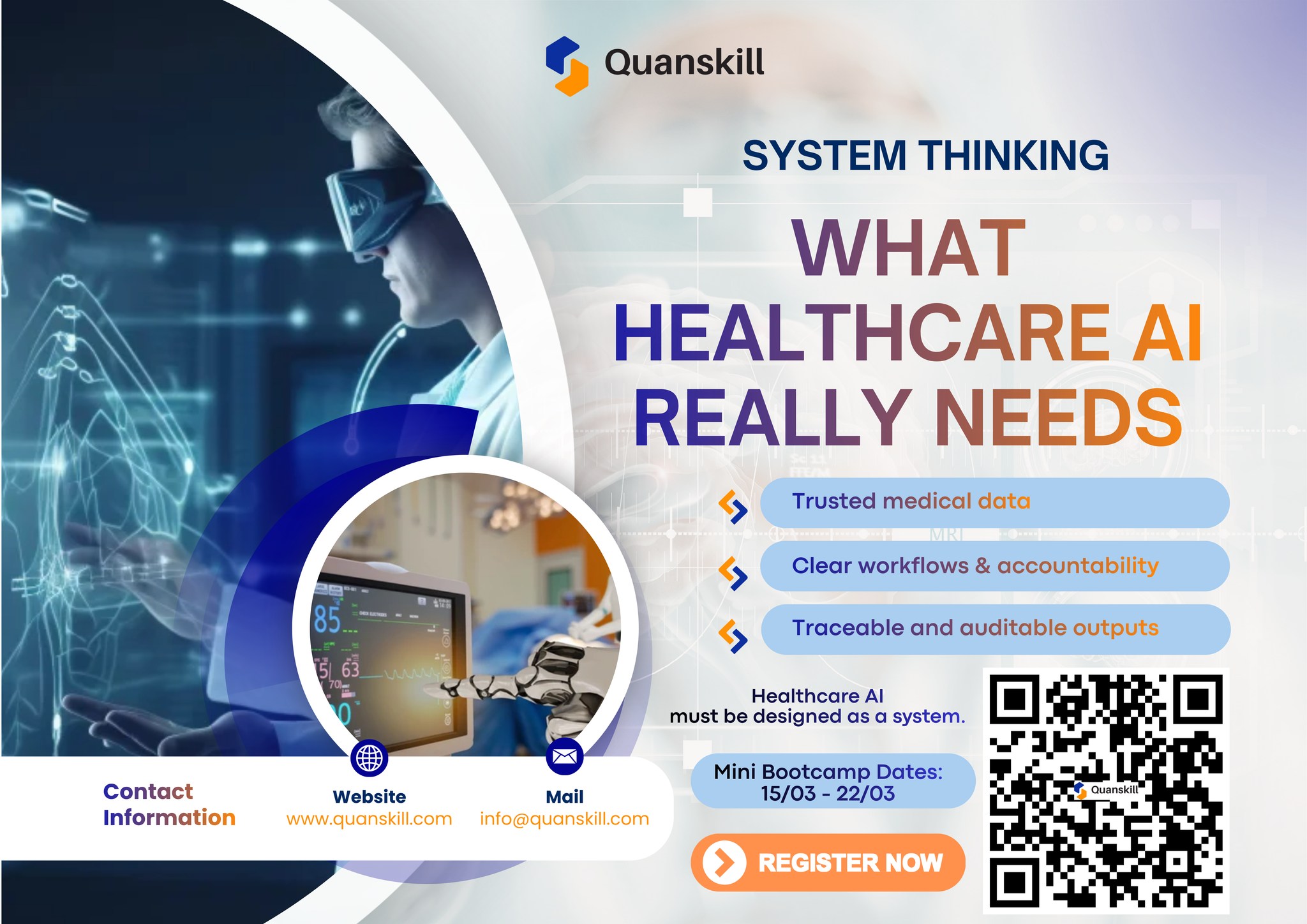 Quanskill: Data Science and AI Facebook ad: AI ENGINEERS: Healthcare AI không phải là bài…