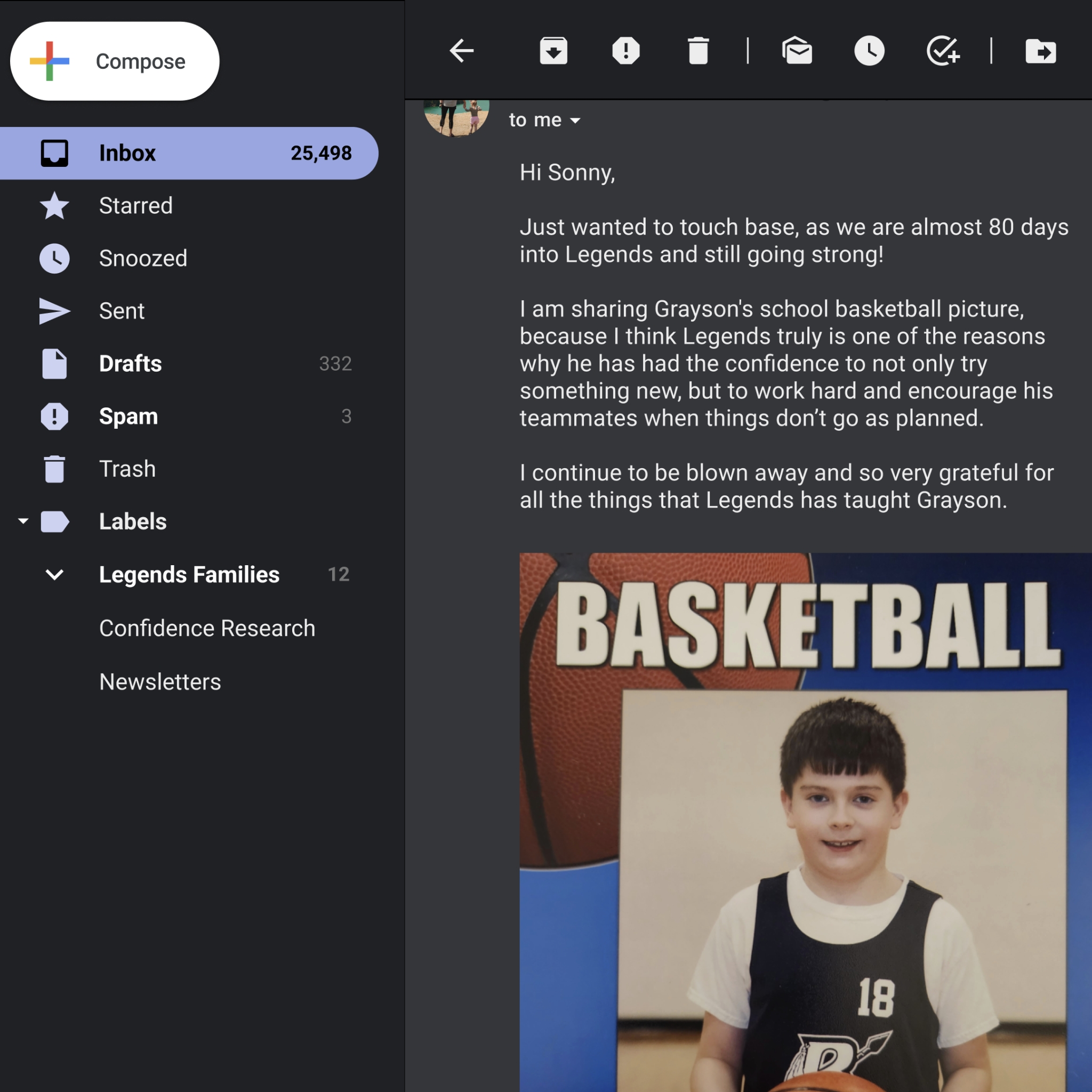 Build Legends Facebook ad