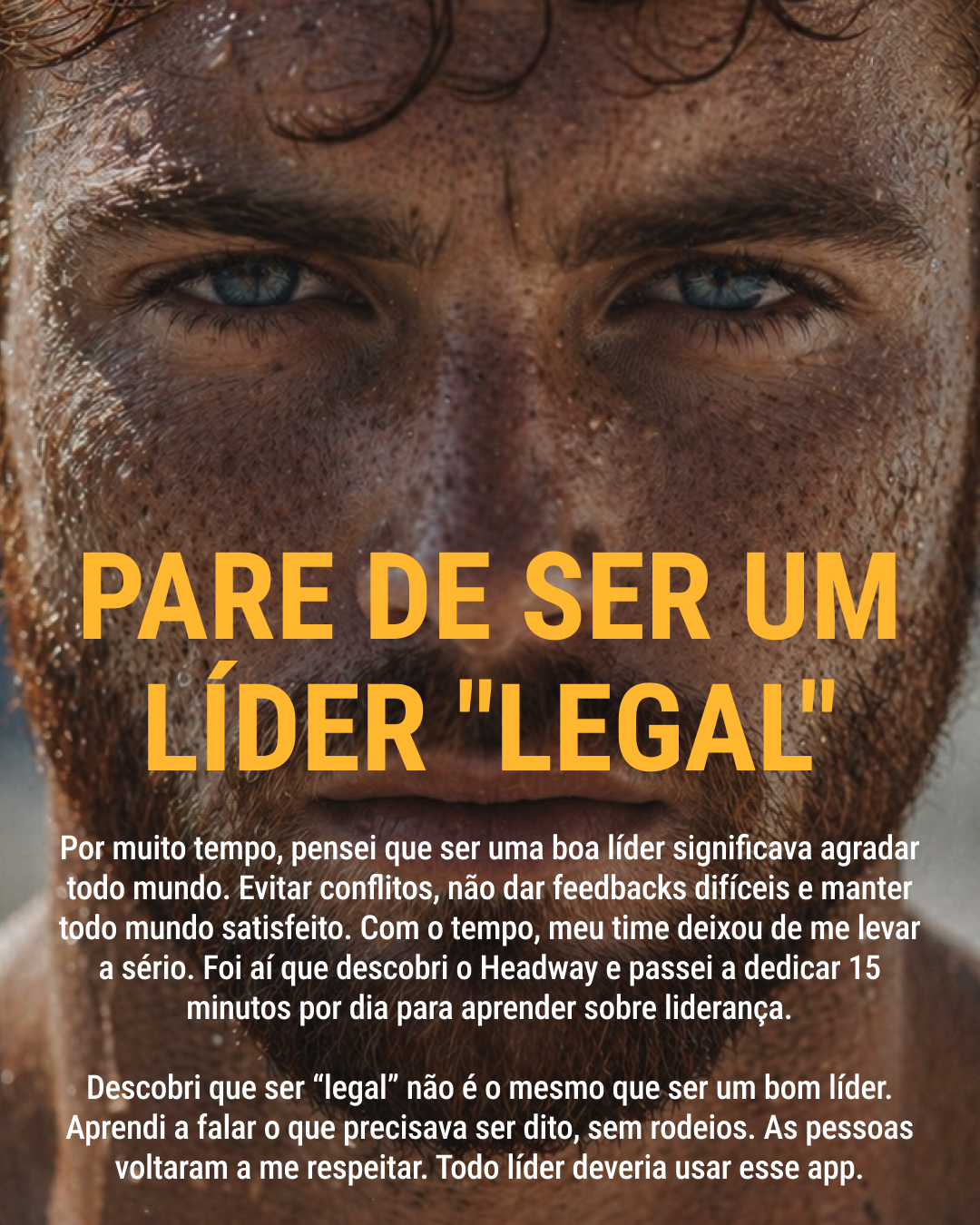 Headway: app de crescimento diário Brasil Facebook ad: O CEO médio lê 52 livros por ano, o Headway te leva lá