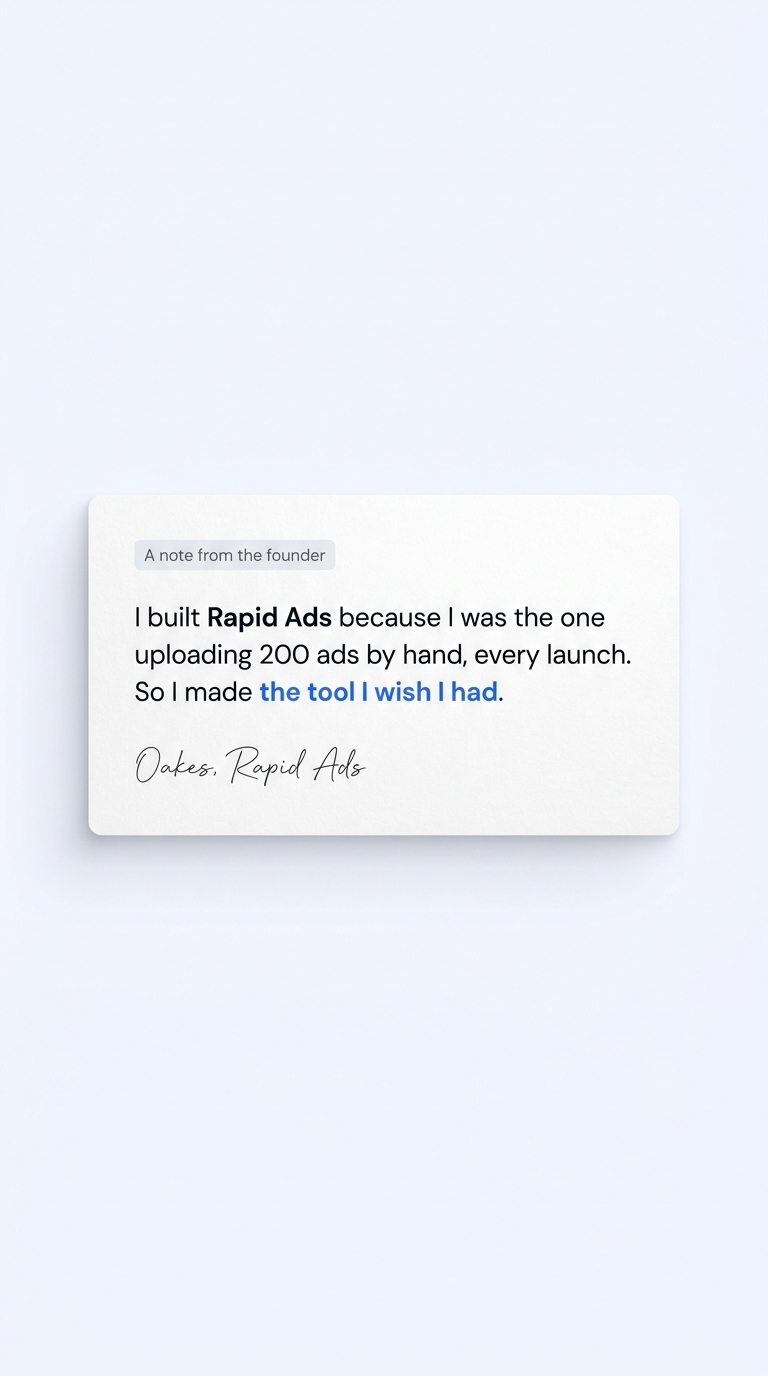 Rapid Ads Facebook ad