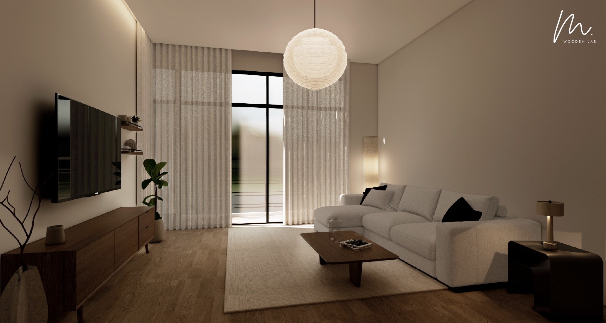 Wooden Lab Facebook ad: Tired of plain-looking & low-quality interior design?