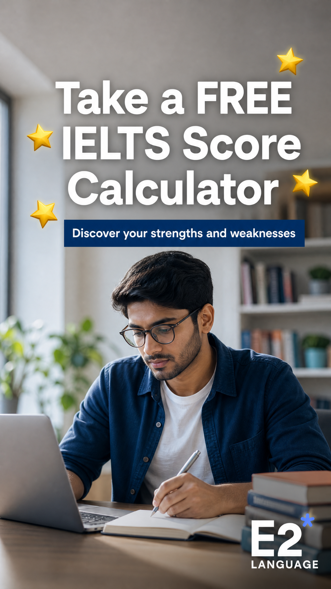 E2Language Facebook ad: Check Your IELTS Score for Free
