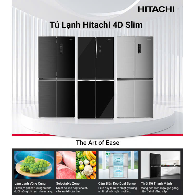 Hitachi Home Appliances Facebook ad: THIẾT KẾ CHUẨN GU - TRỌN VẸN THƯ…