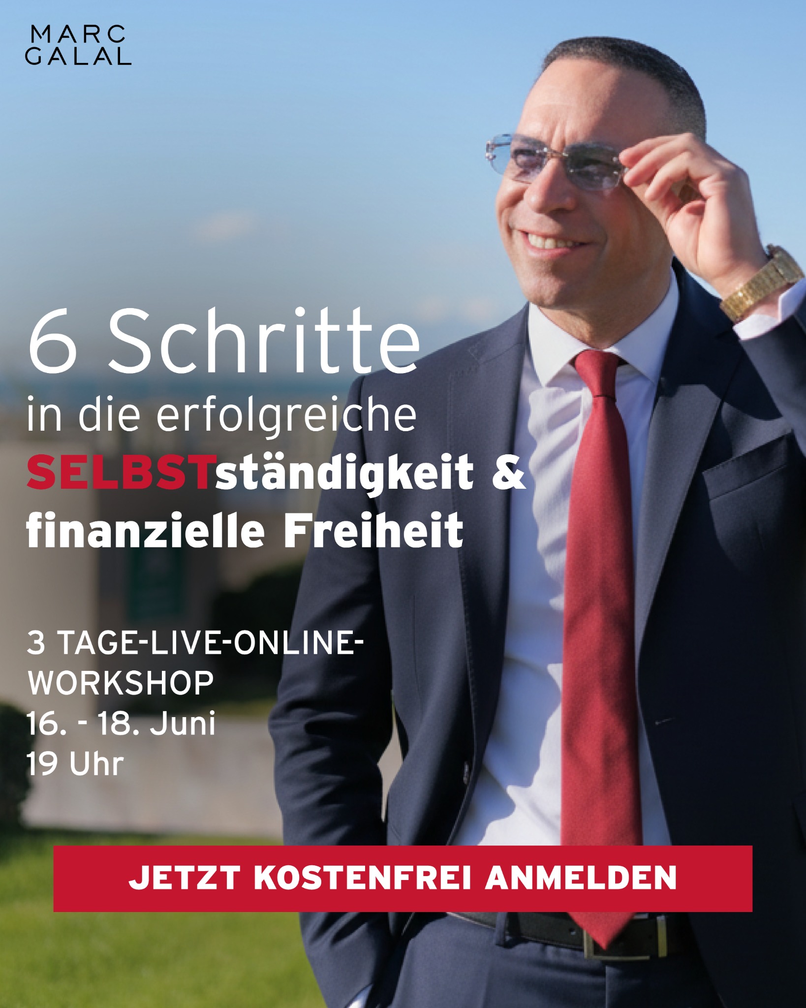 Marc Galal Facebook ad: Webinar