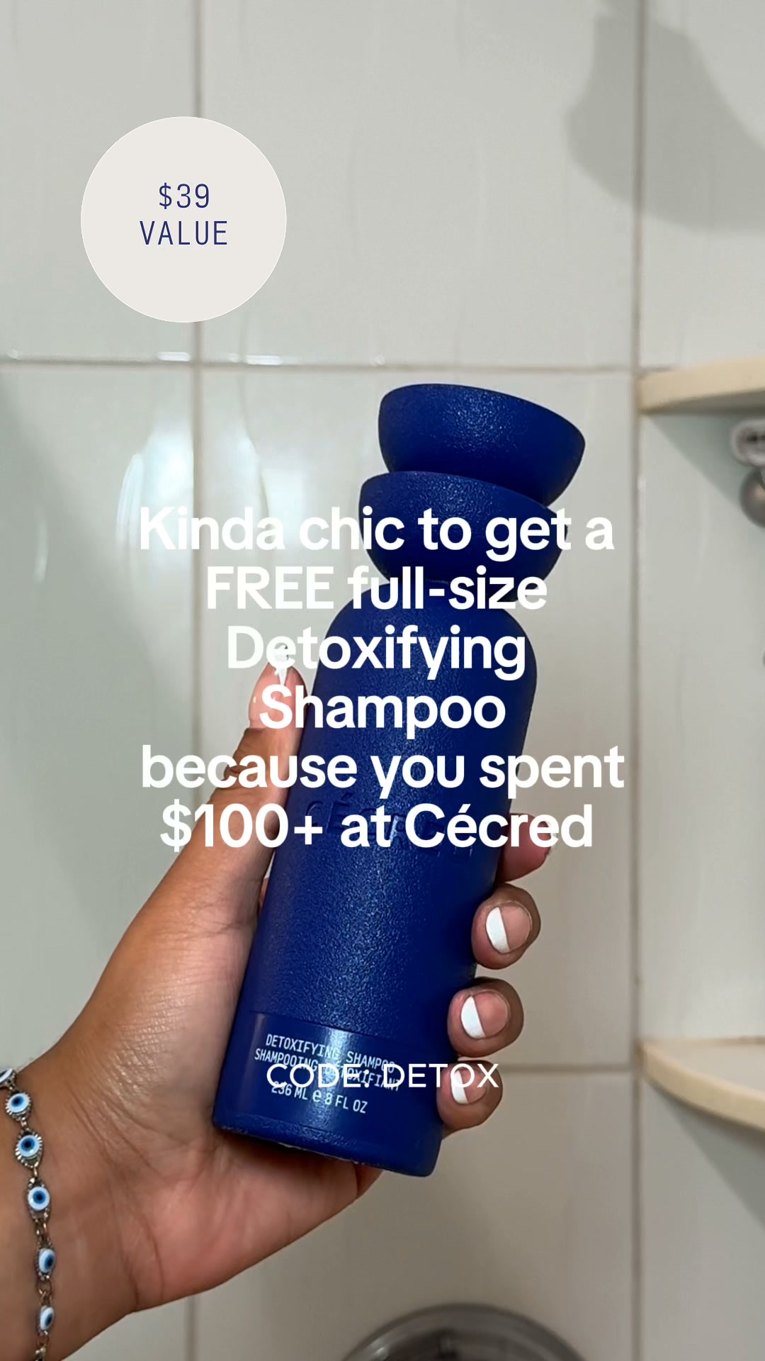 Cecred Facebook ad: Spend $100+, Get a Free Gift