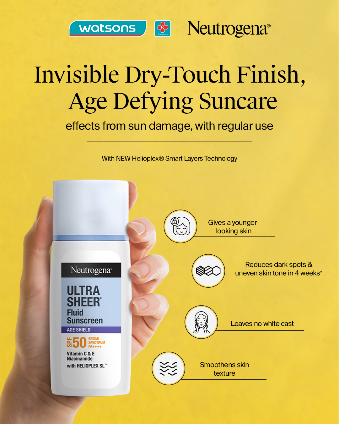 Neutrogena Facebook ad: Neutrogena Ultra Sheer Age Fluid Sunscreen