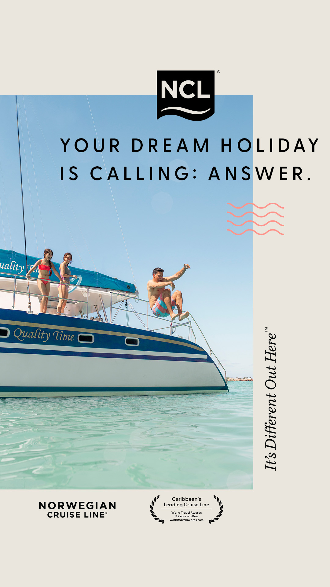 Norwegian Cruise Line Facebook ad from Apr 1, 2026