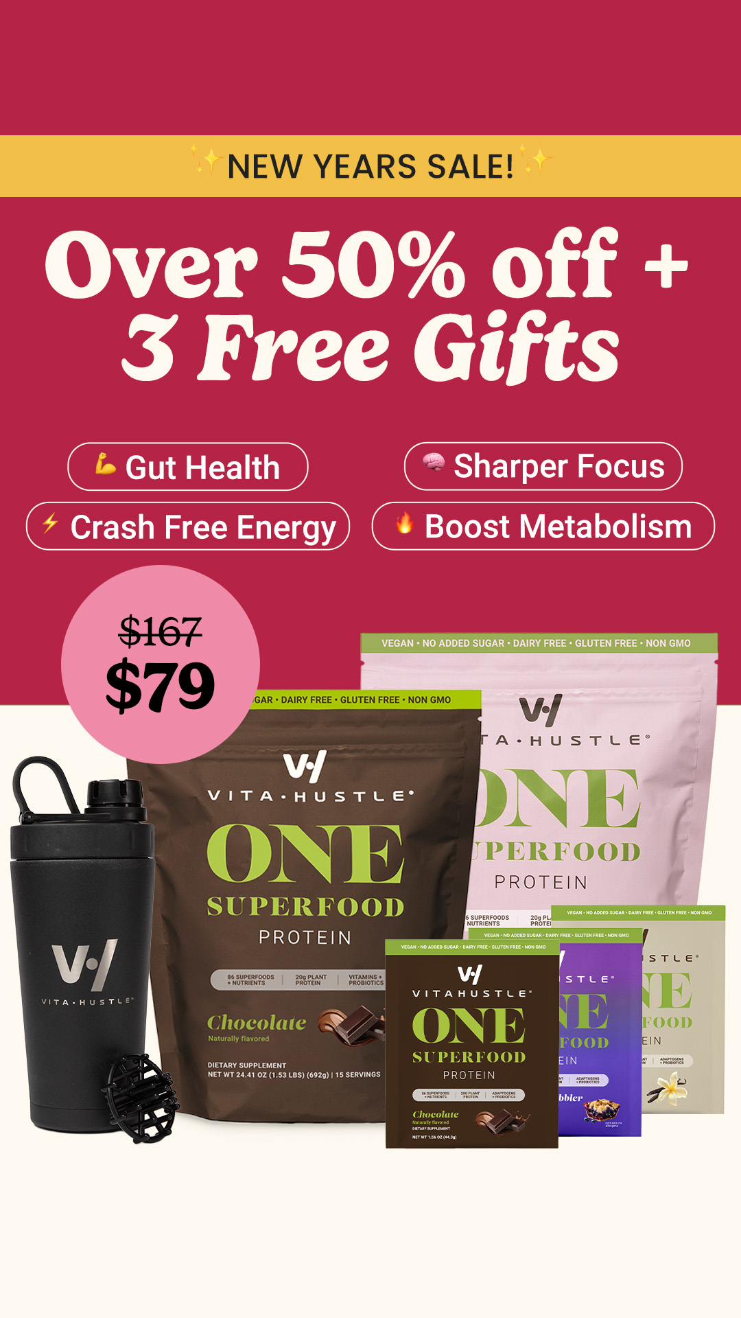 VitaHustle Facebook ad