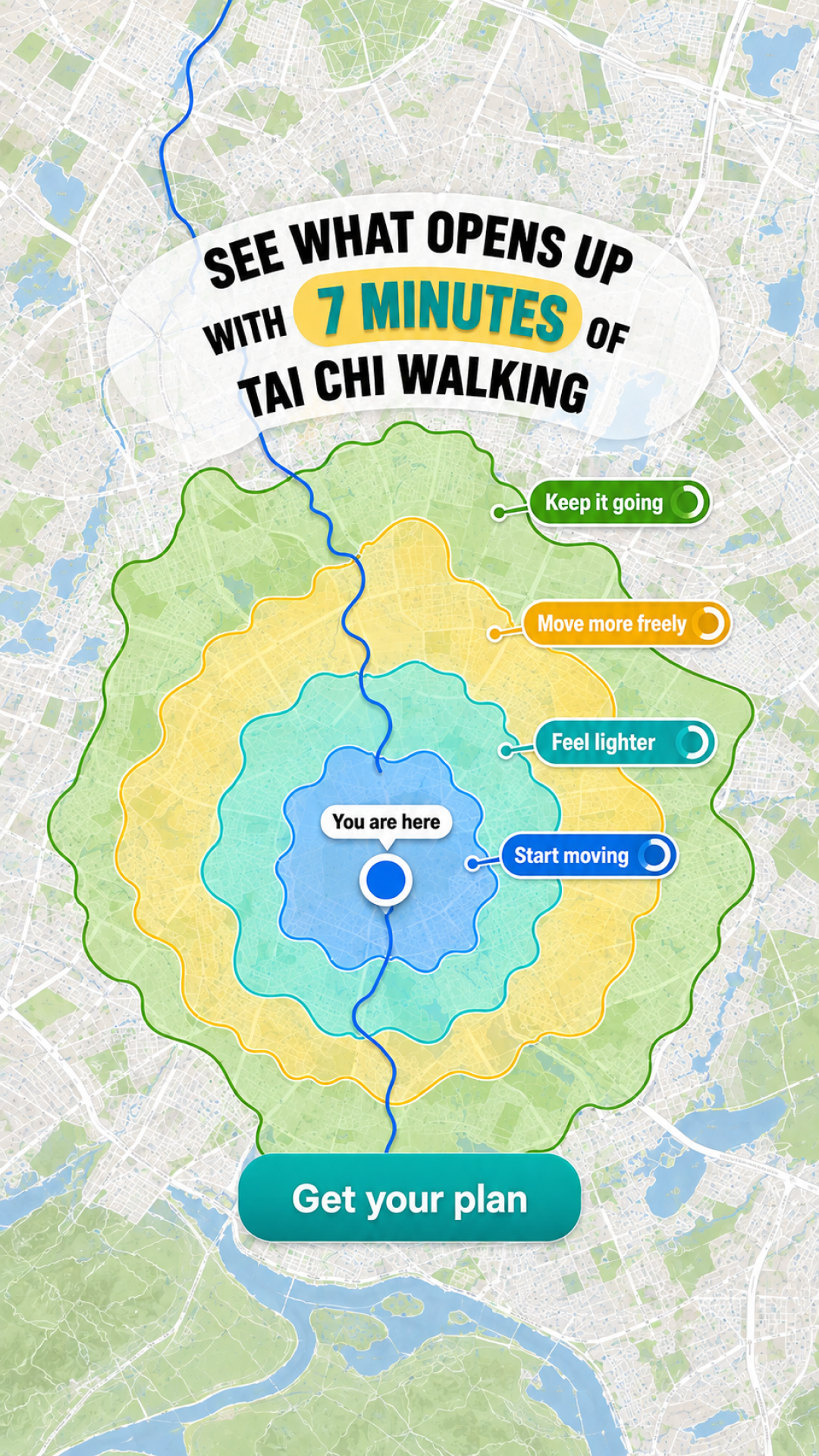 WalkFit Daily Walking Plan Facebook ad