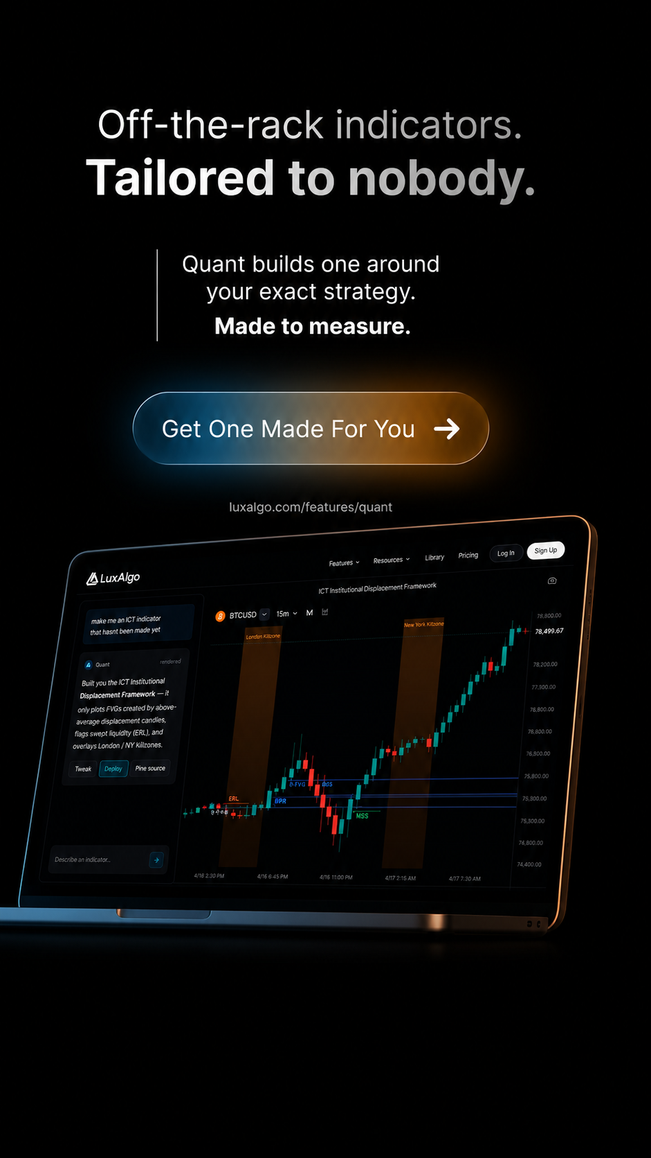 LuxAlgo Facebook ad