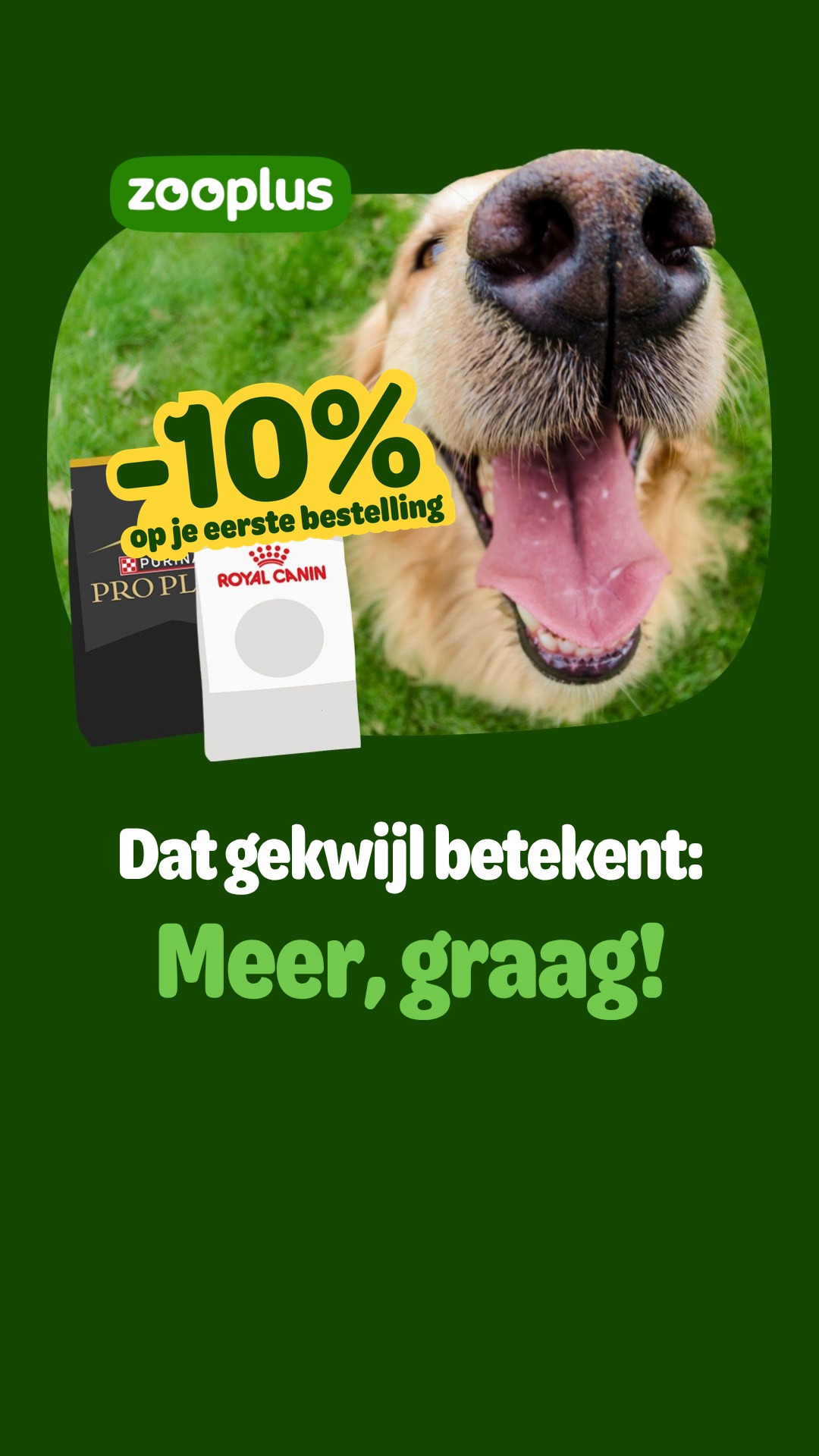 zooplus Facebook ad: Alles voor je hond kopen? De beste prijs bij zooplus!