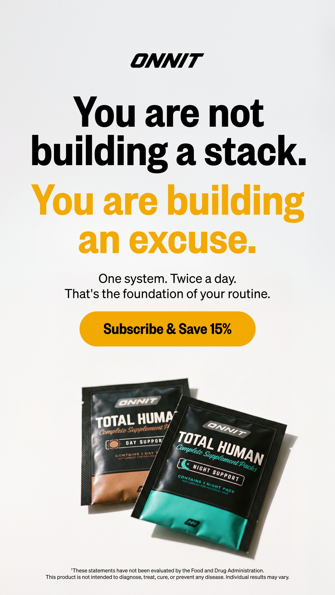 Onnit Facebook ad