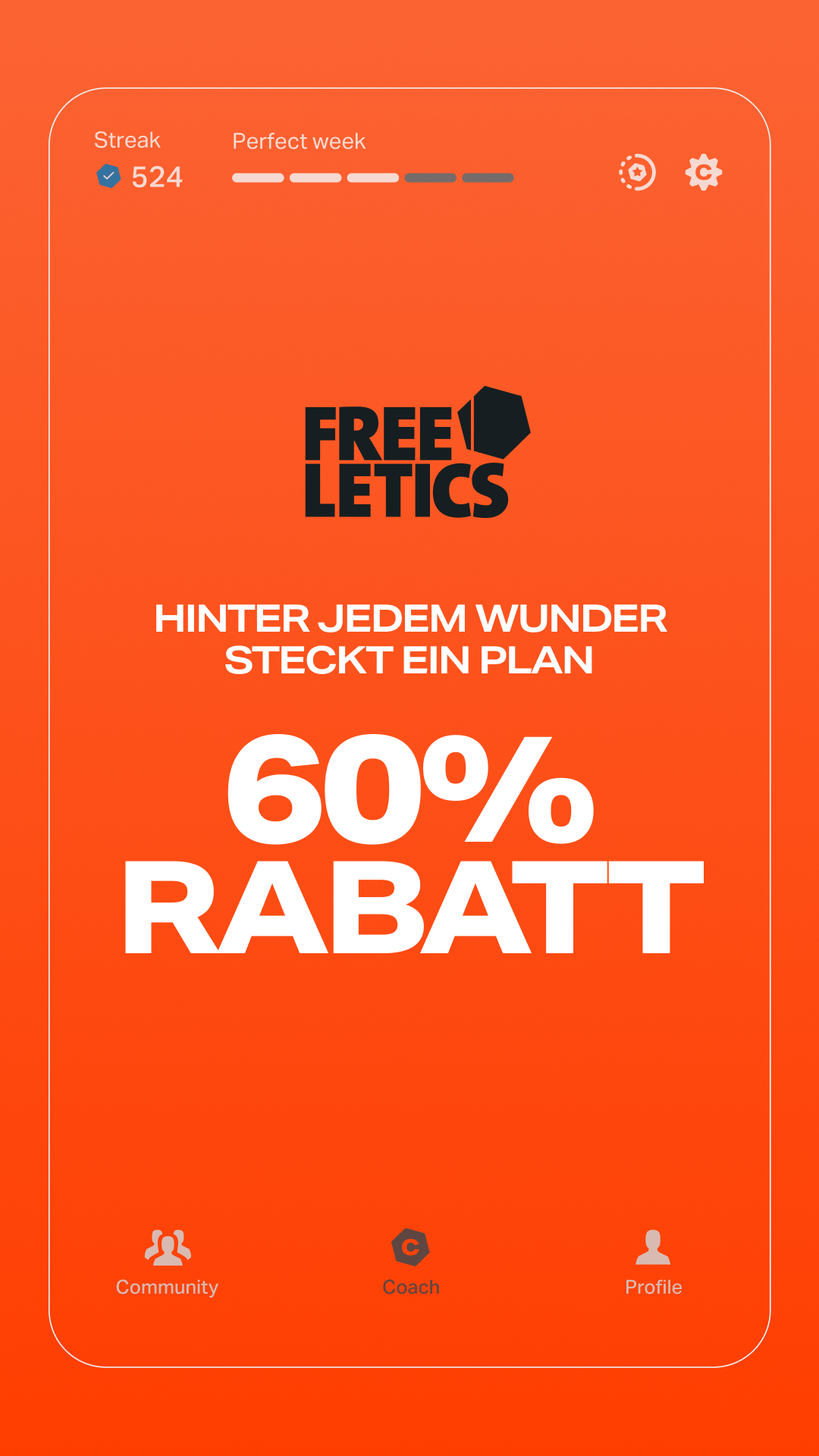 Freeletics Facebook ad