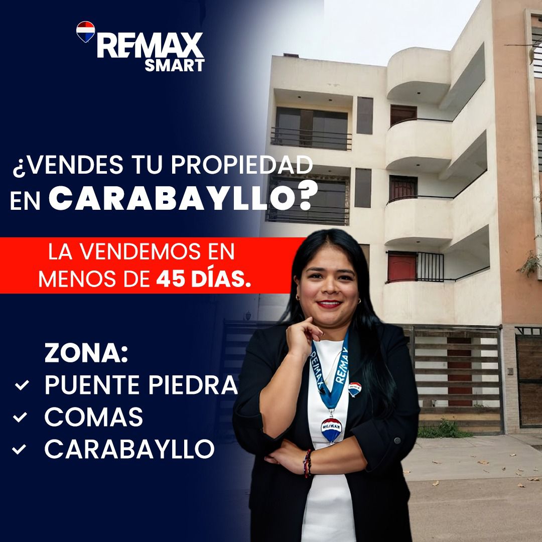 REMAX SMART PERÚ Facebook ad: Vendemos tu propiedad en 45 días