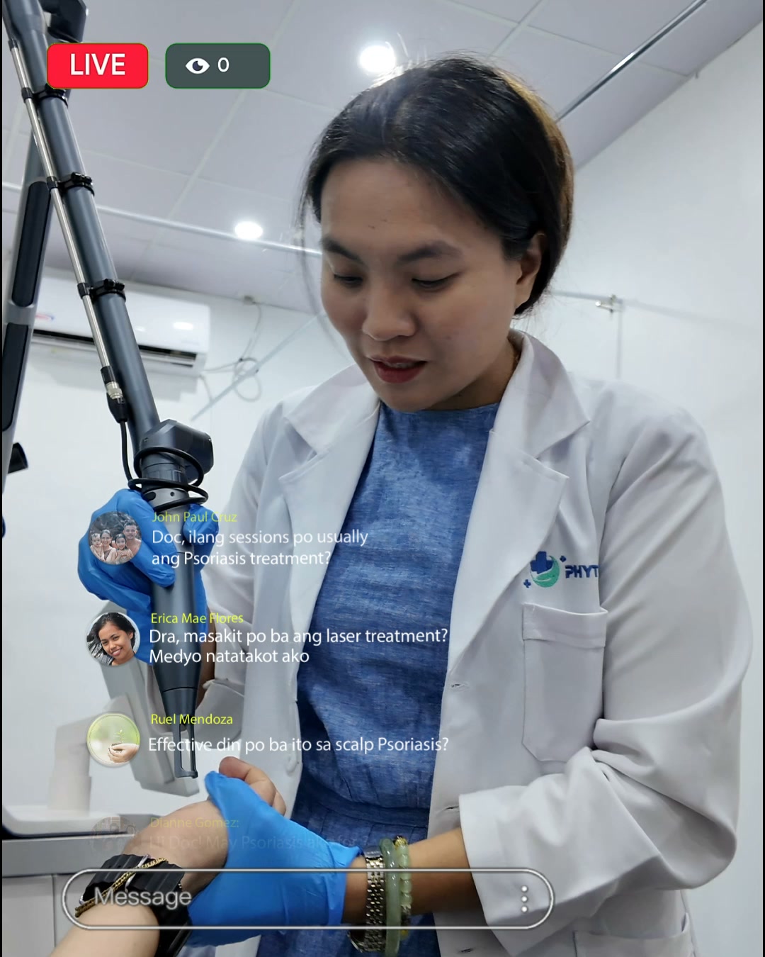 Cebu Phytocare Dermatology Clinic Facebook ad: Visible improvement of up to 90%