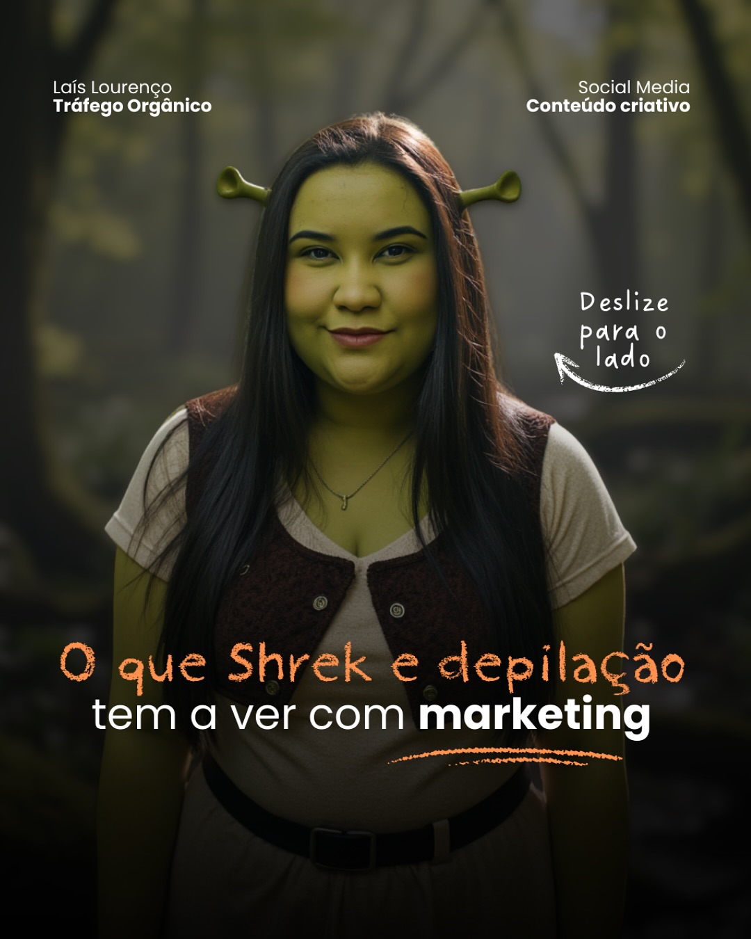 Laís Lourenço Facebook ad: Tudo pode virar conteúdo: do Shrek à Gracyanne…