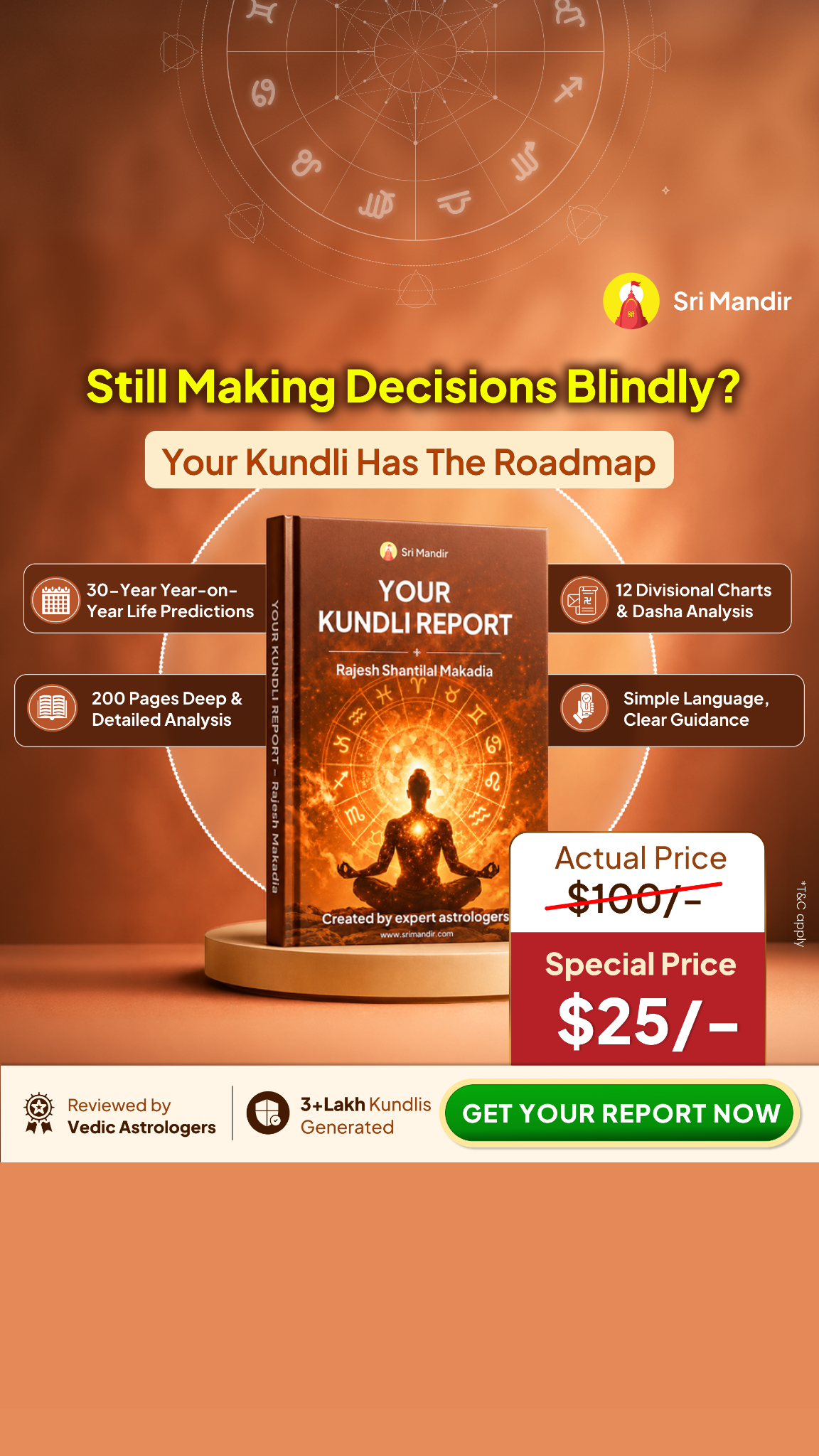 Kundli Guide by Sri Mandir Facebook ad