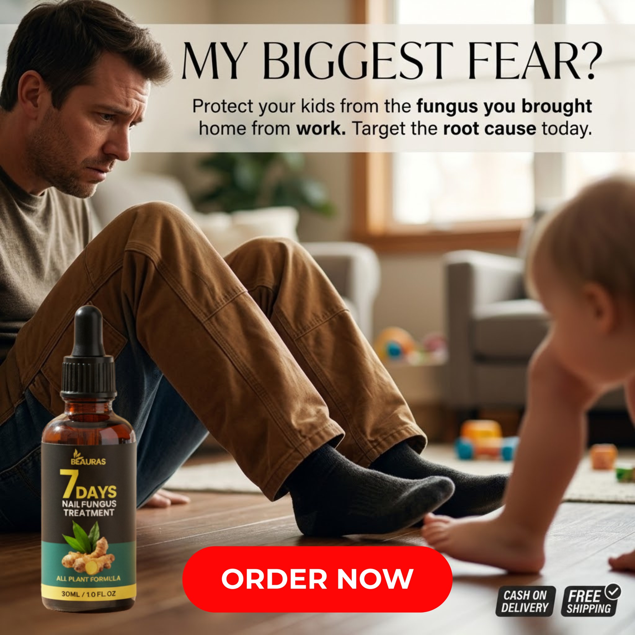 7 days Nail Fungus Treatment Oil Facebook ad
