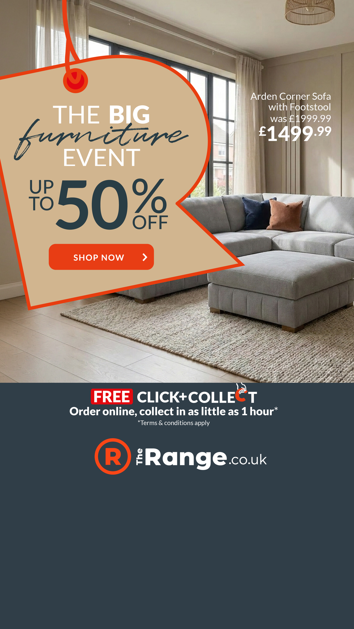 The Range Facebook ad: Shop Deals Before They're Gone!