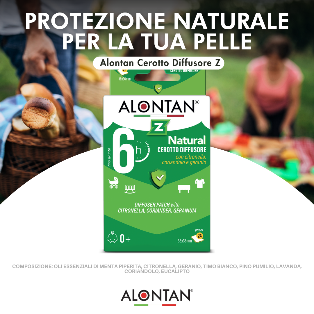 Alontan Facebook ad: Con il Cerotto Diffusore Z hai una formula…