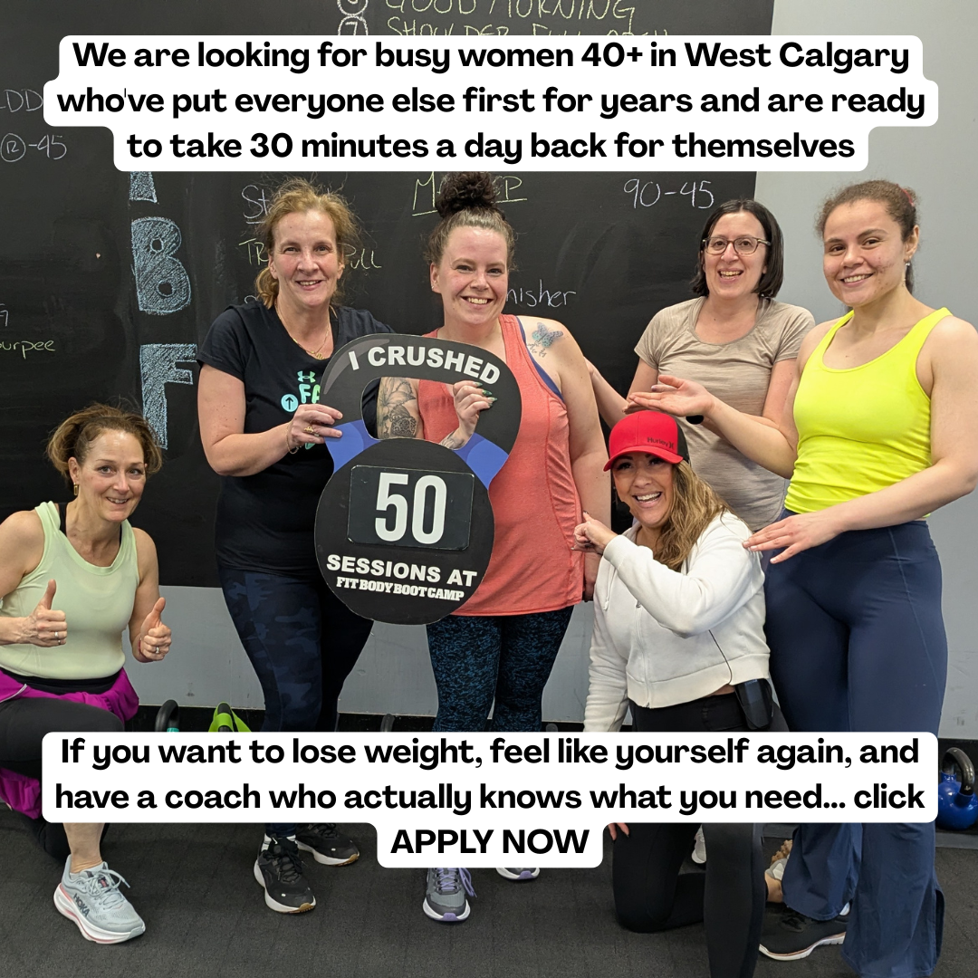 West Hills Calgary Fit Body Boot Camp Facebook ad: For Women 40-60 In West Calgary