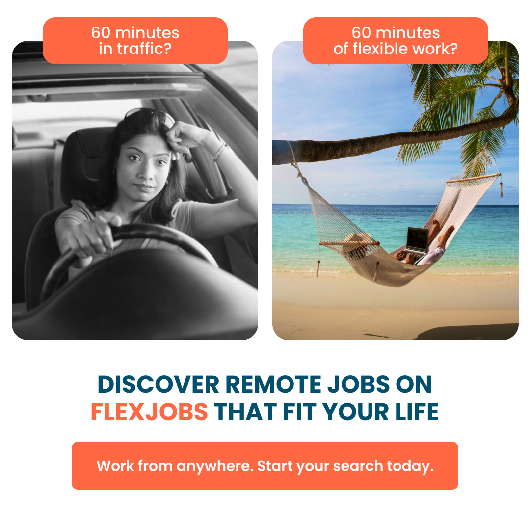 FlexJobs Facebook ad