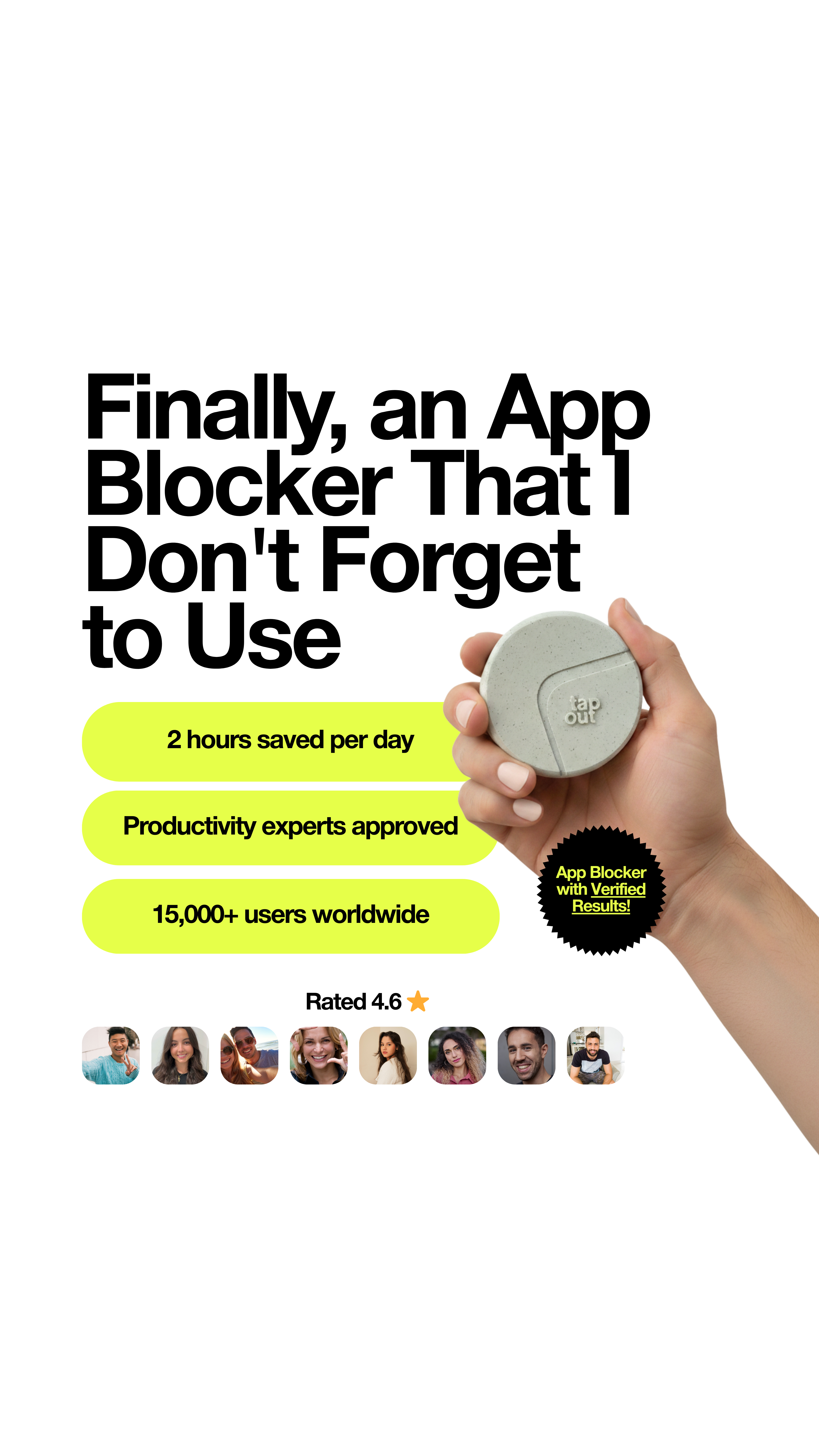 Tap Out Facebook ad