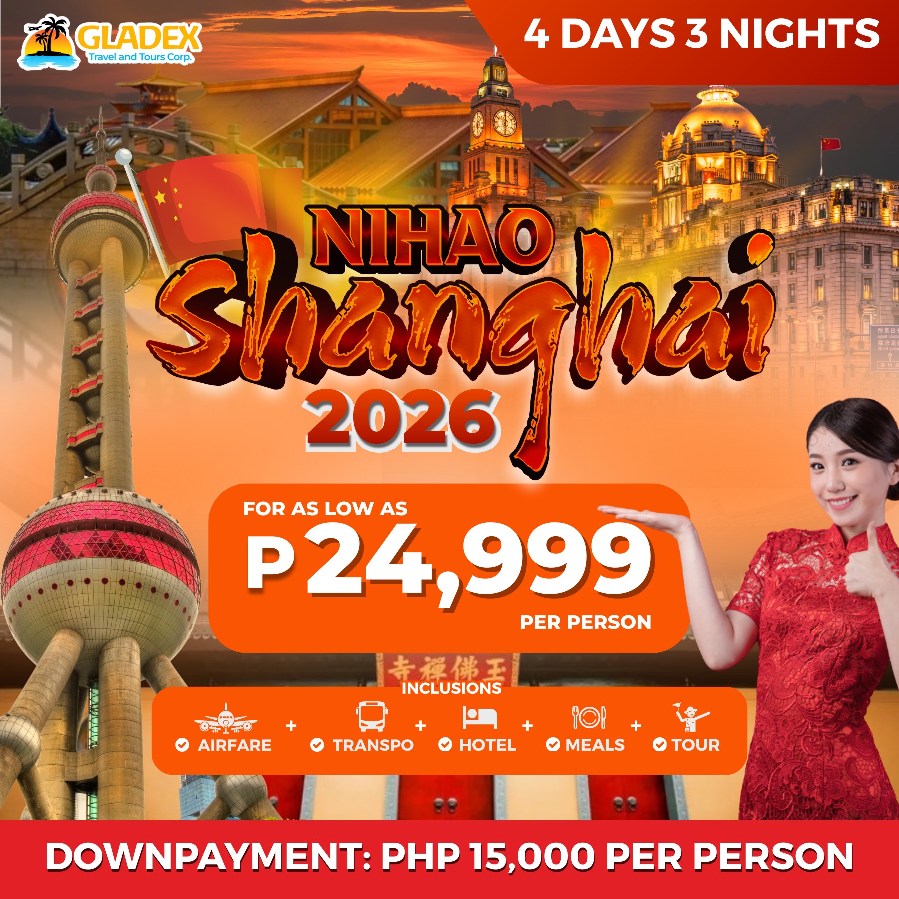 Gladex Travel & Tours Facebook ad