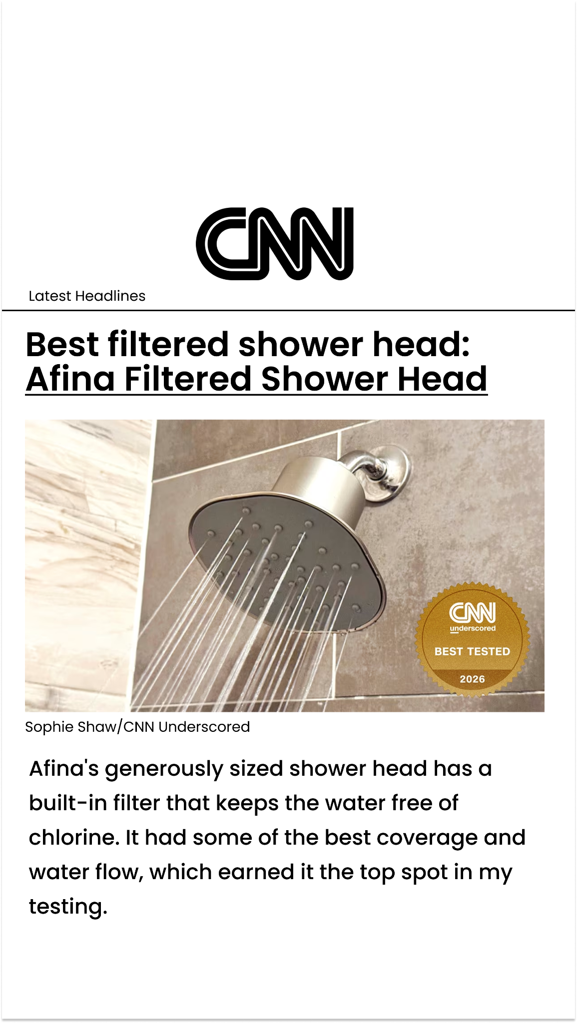 CNN Underscored Facebook ad