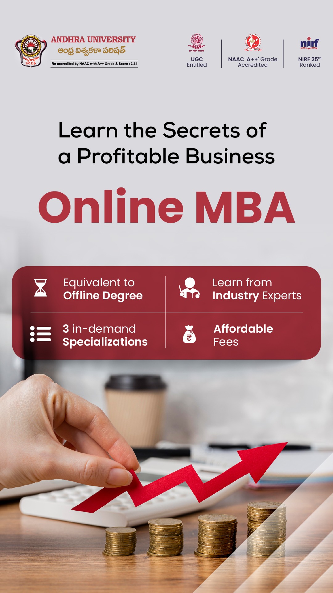 Andhra University Online Facebook ad