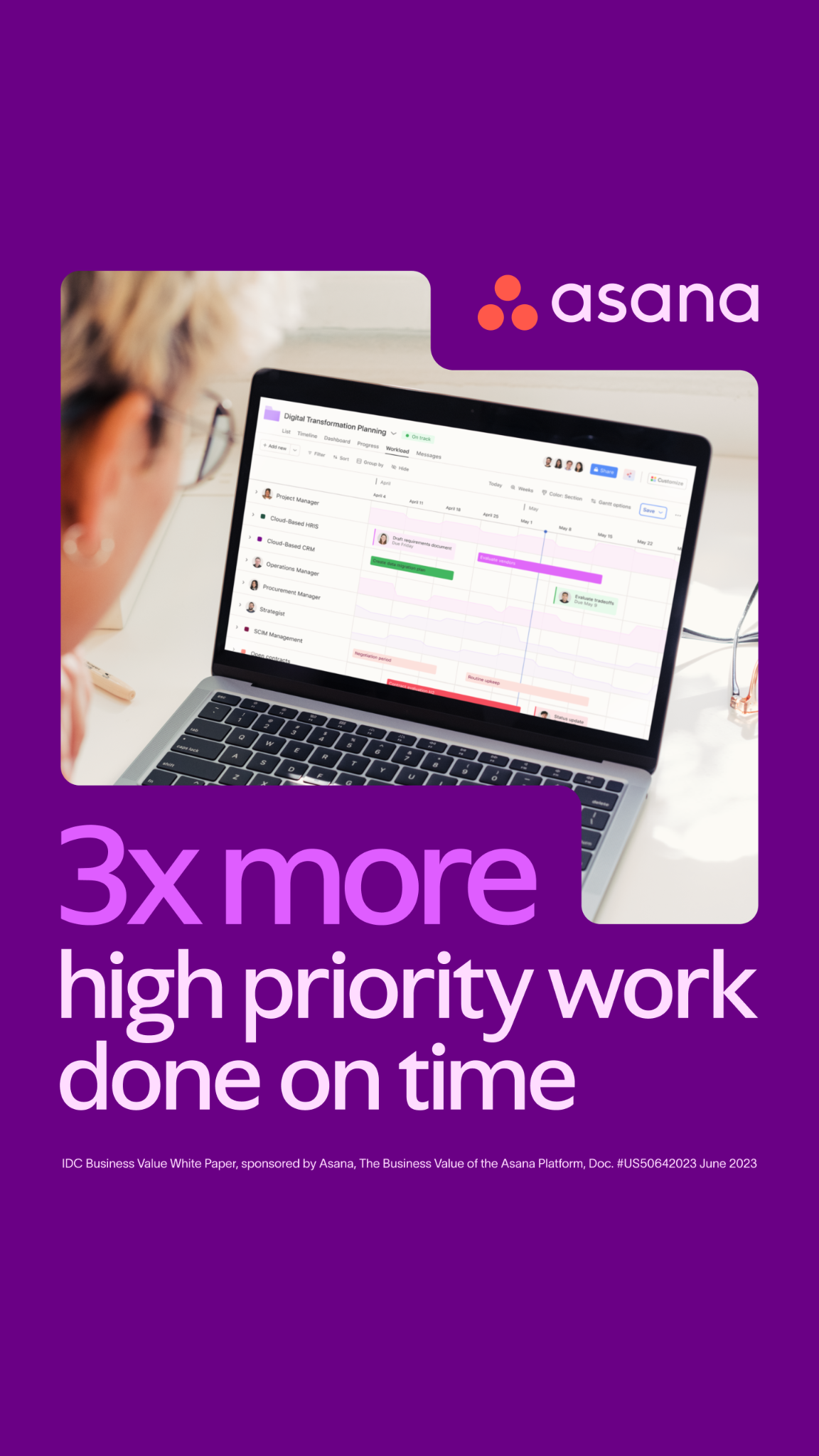 Asana Facebook ad