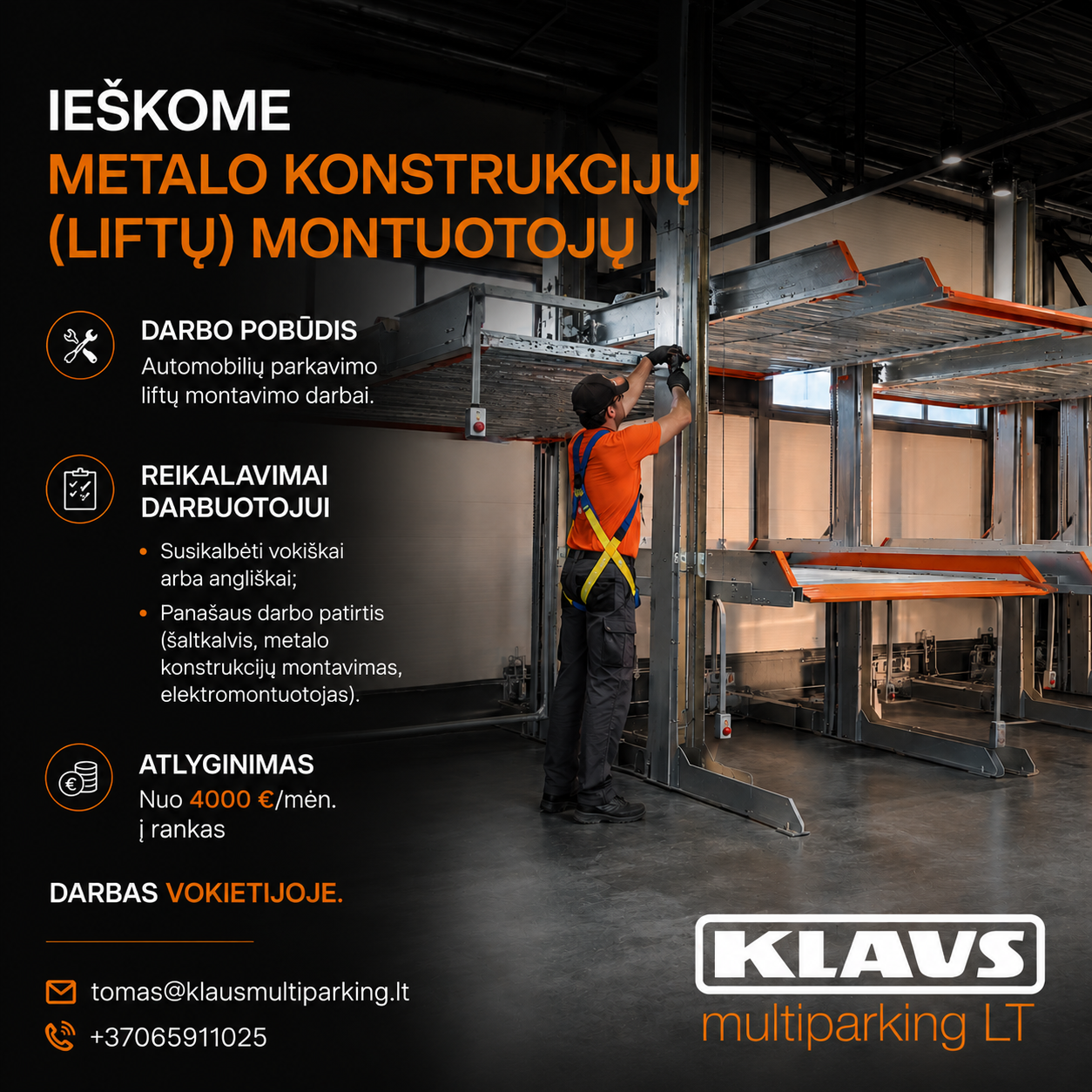 KLAUS Multiparking Lithuania Facebook ad from Jun 23, 2026