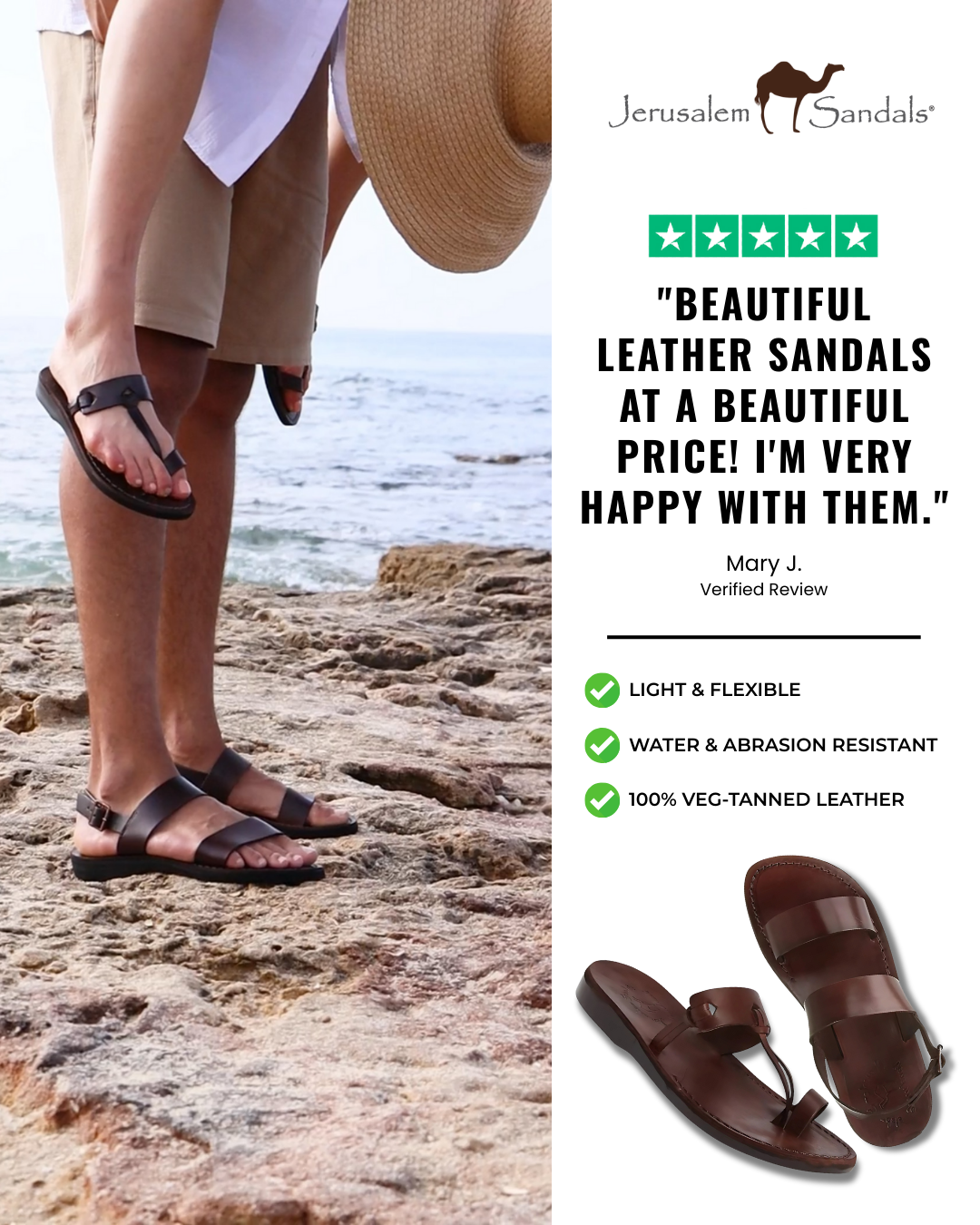 Jerusalem Sandals Facebook ad