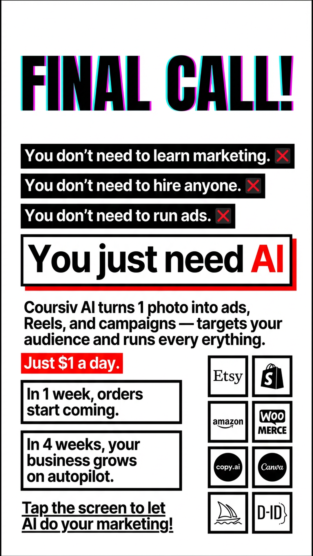 Practical AI Facebook ad