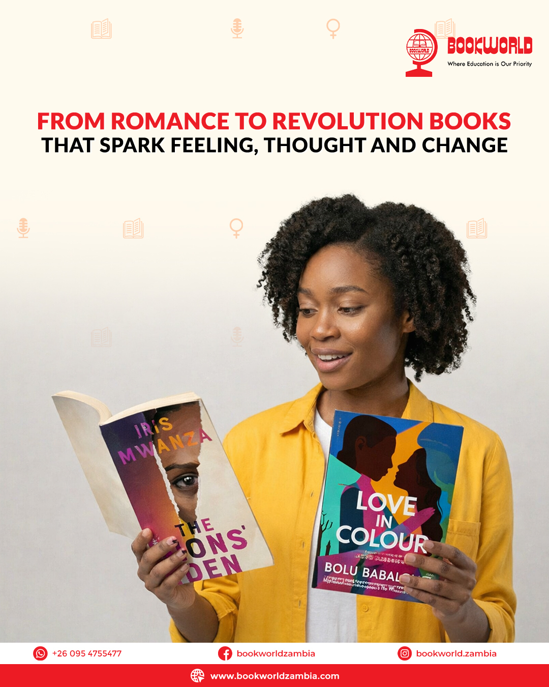Bookworld Zambia Facebook ad
