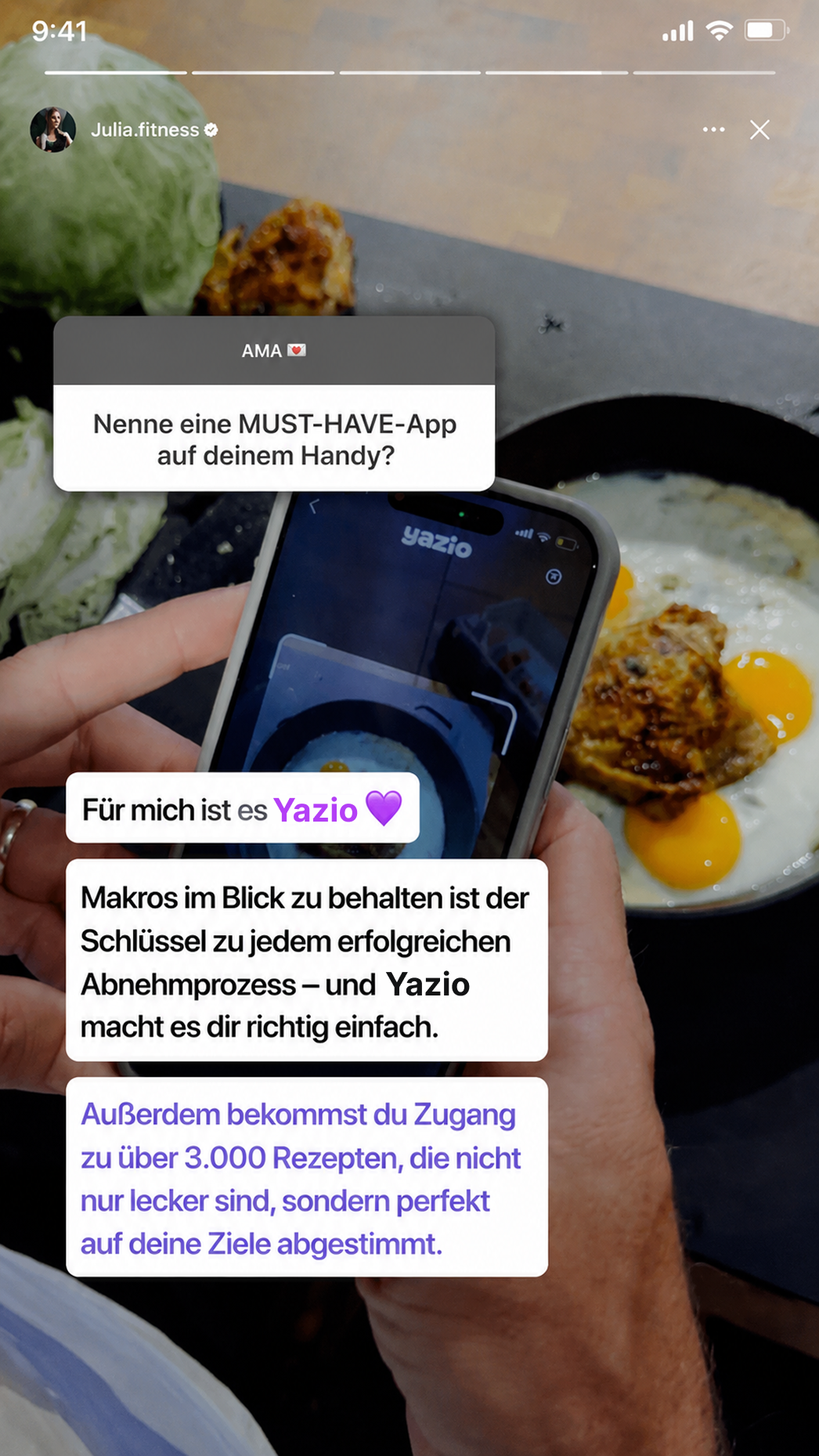 YAZIO Facebook ad
