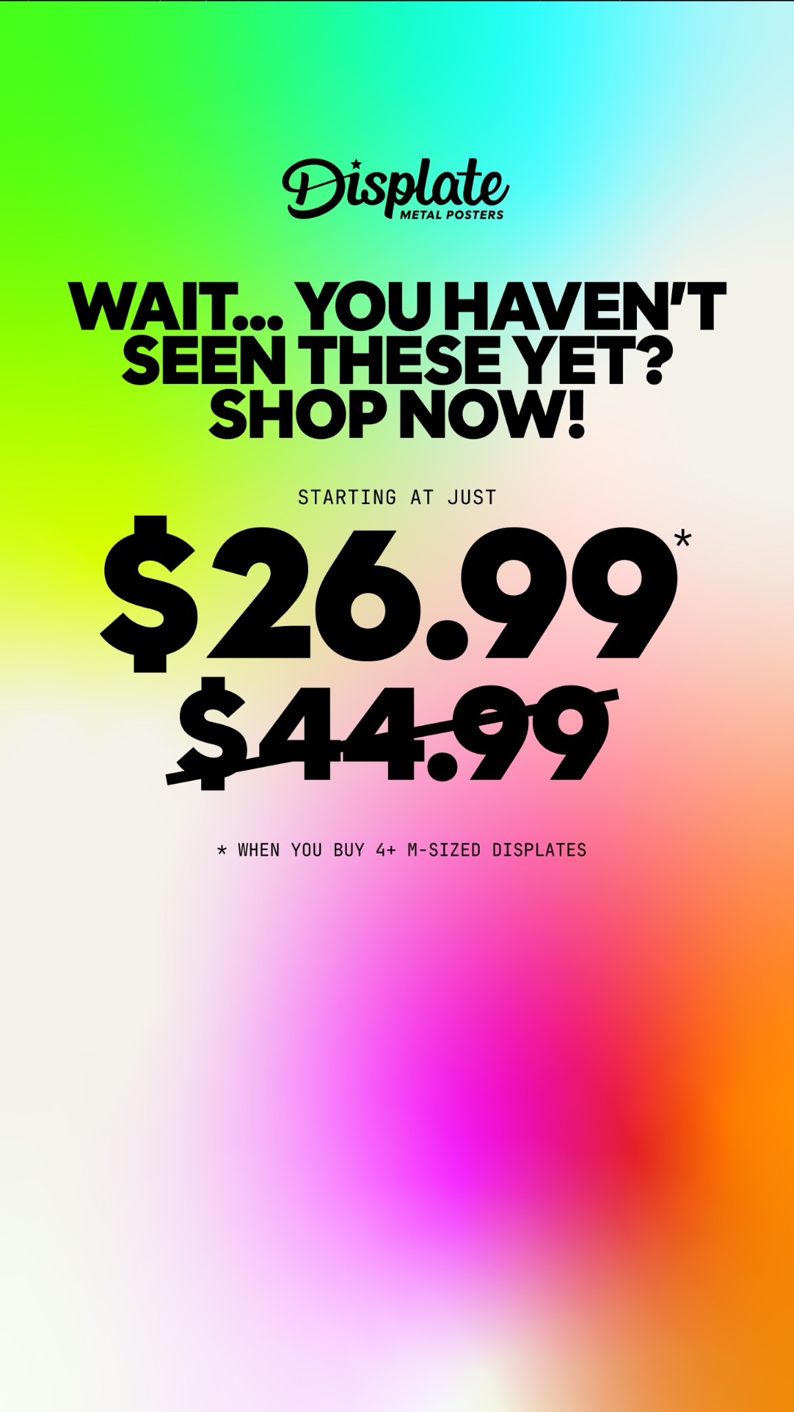 Displate Facebook ad