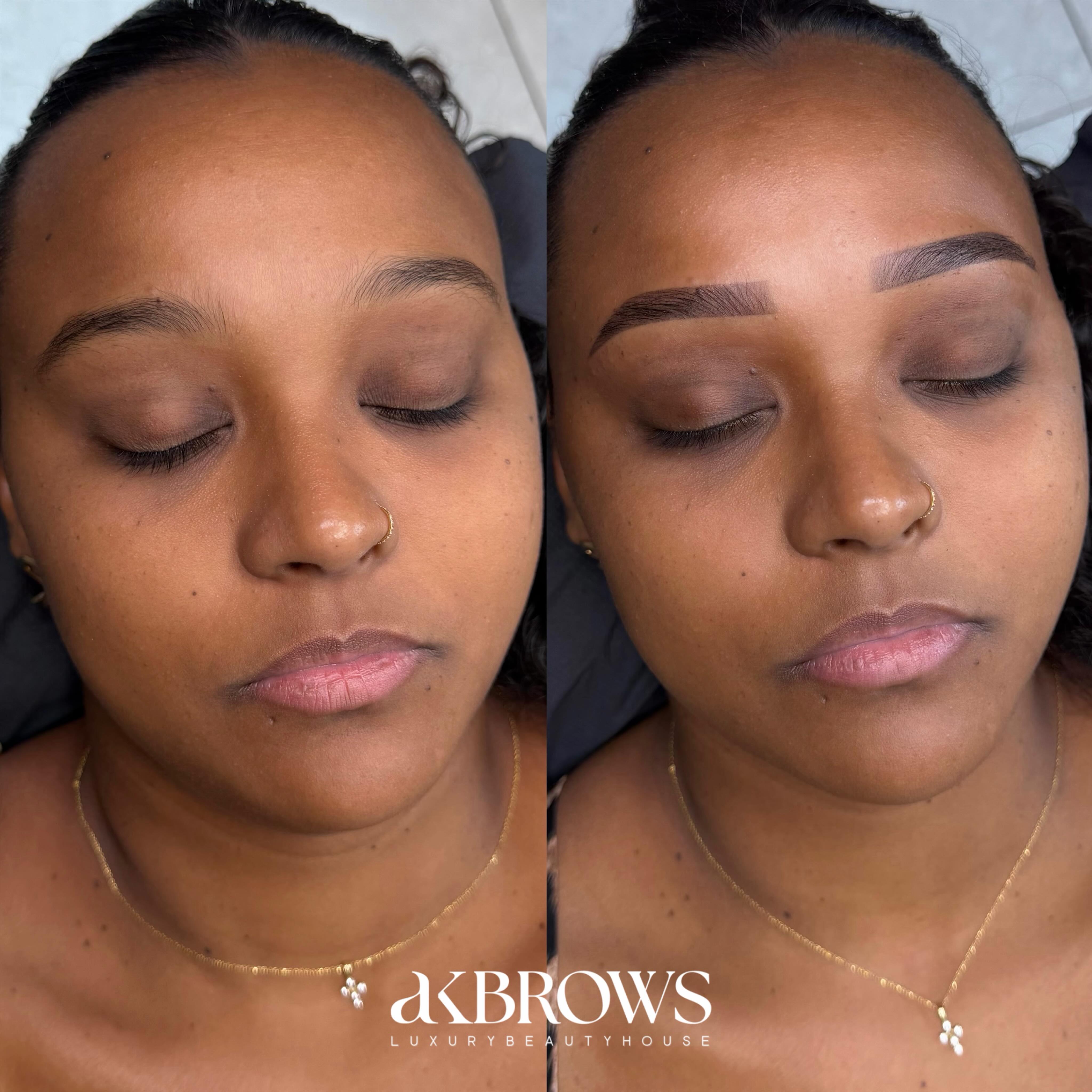 AK BROWS Facebook ad: MICROSHADING