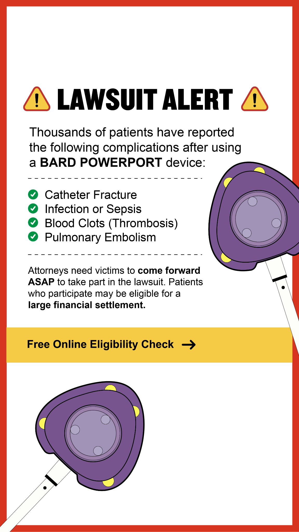 The Justice Partners Facebook ad from Jan 5, 2026